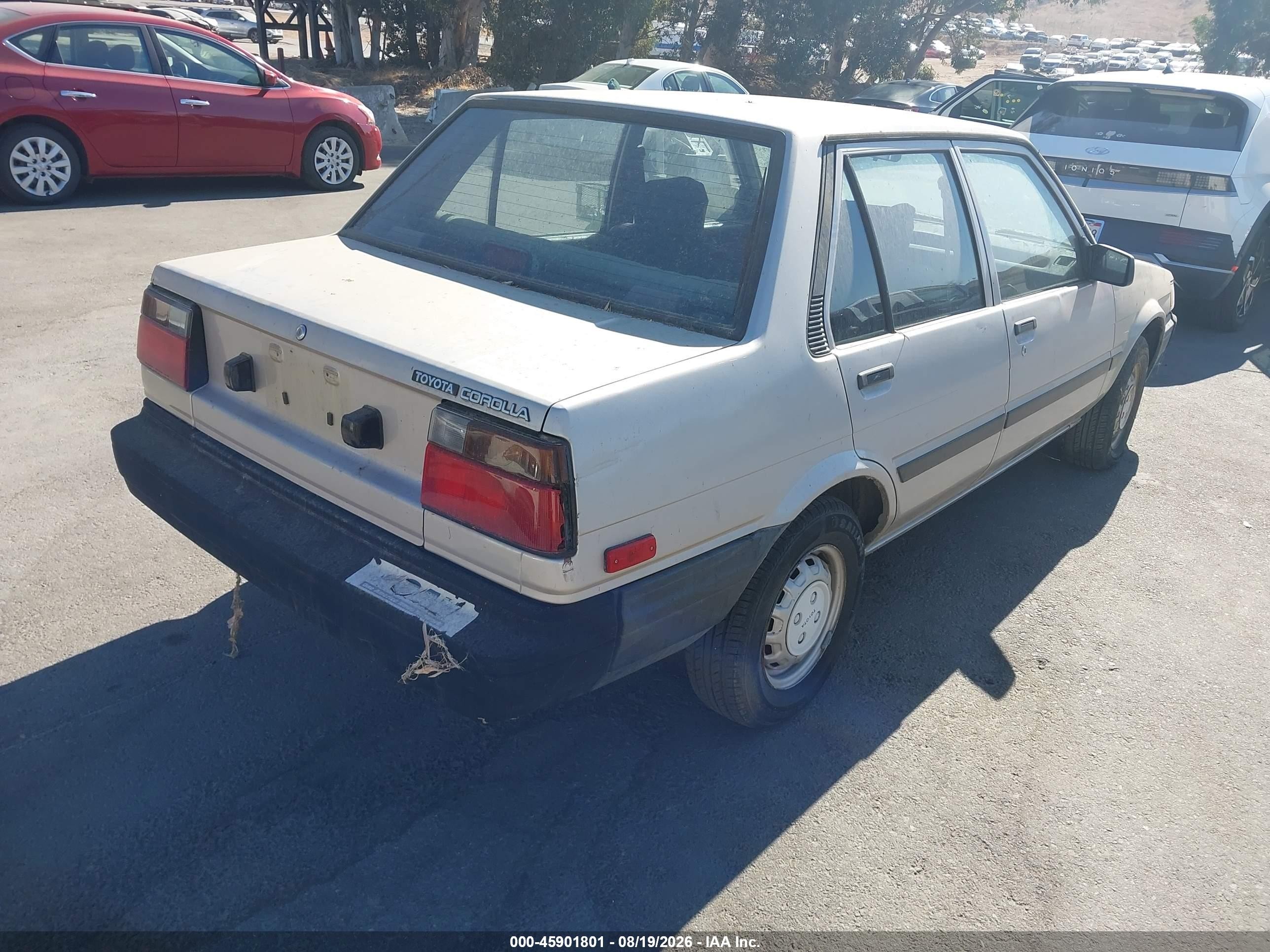 1986 Toyota Corolla Dlx Silver vin: JT2AE82E2G3313985