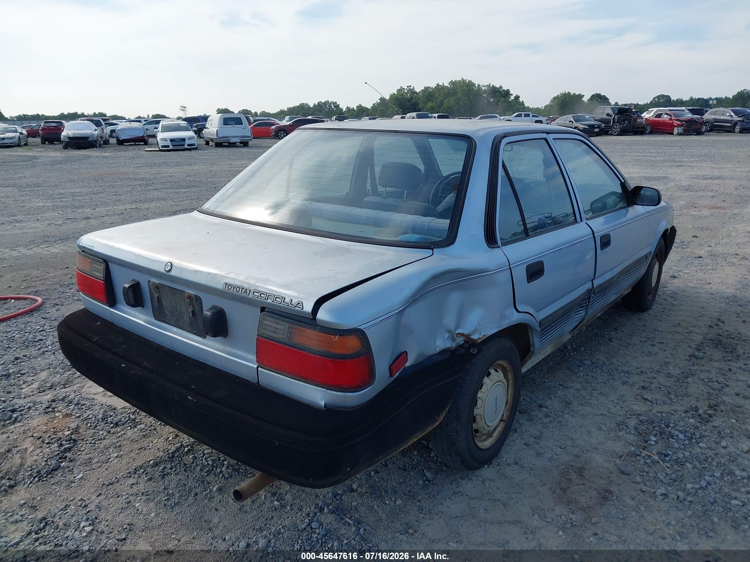 1988 Toyota Corolla Dlx Blue vin: JT2AE92E5J0022864