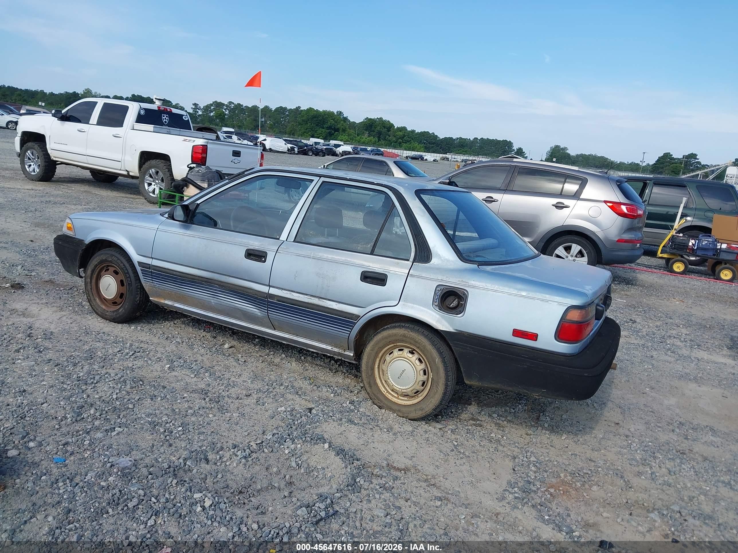 1988 Toyota Corolla Dlx Blue vin: JT2AE92E5J0022864