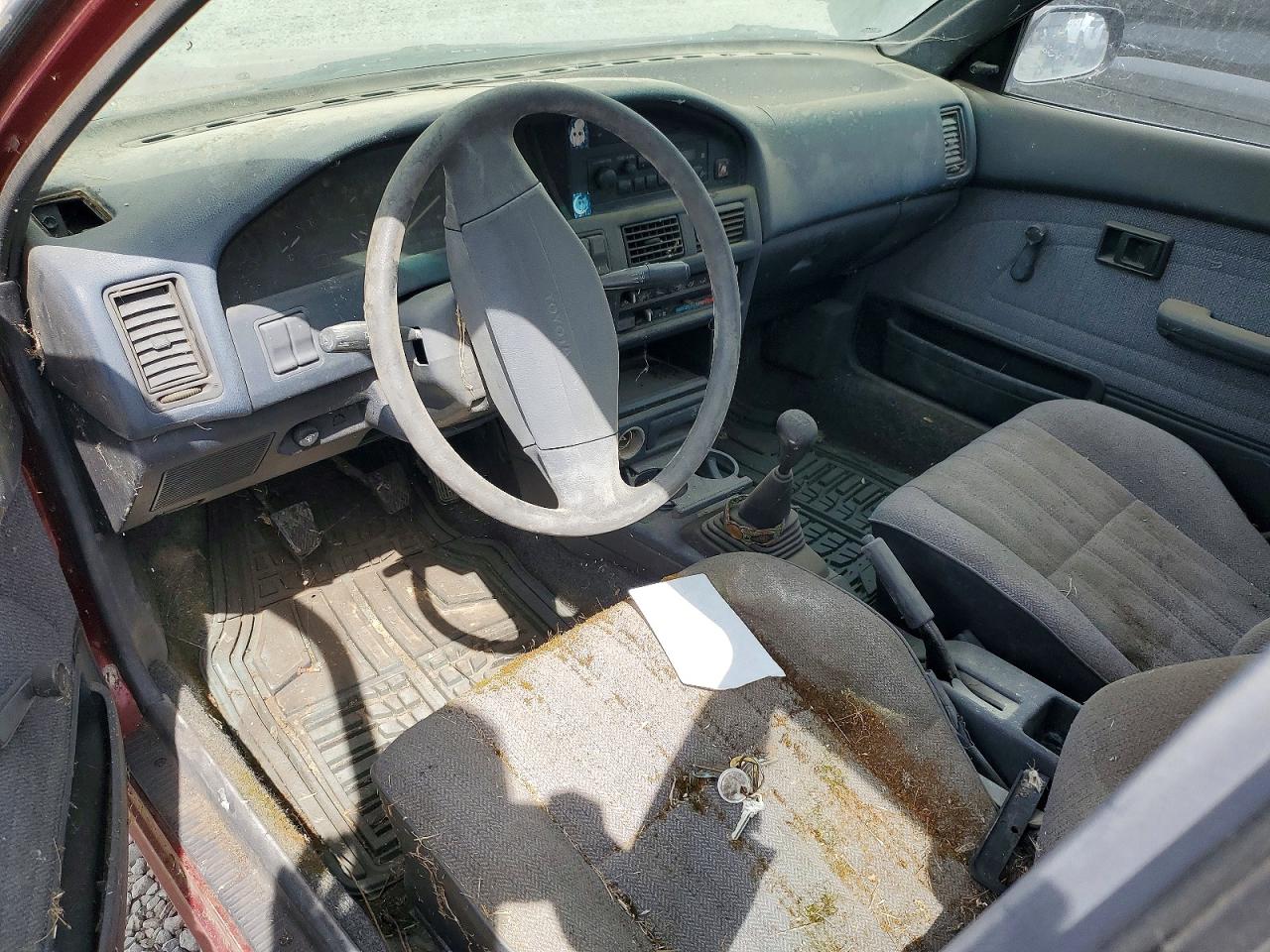 1988 Toyota Corolla Deluxe Red vin: JT2AE92W1K3180885