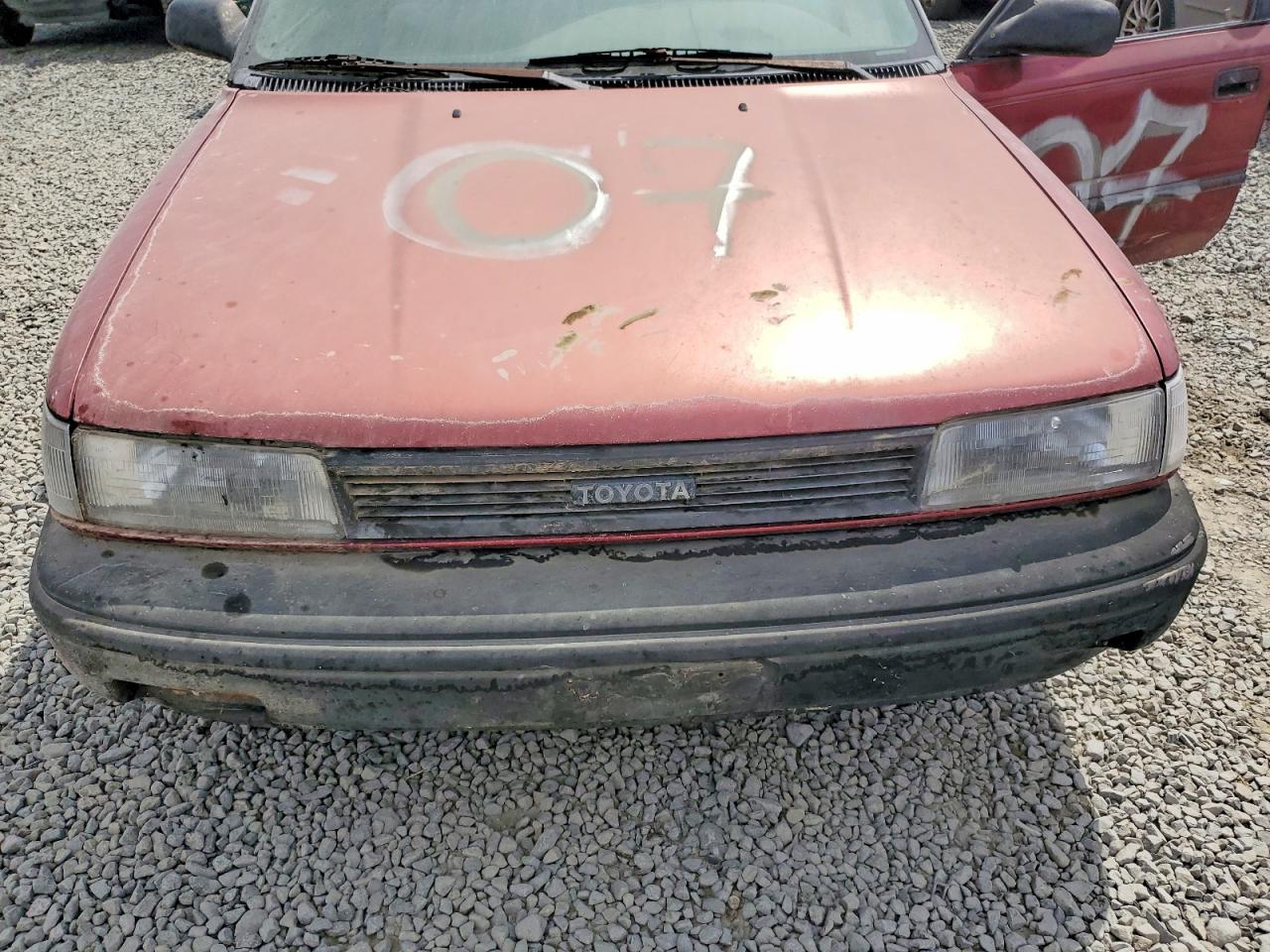 1988 Toyota Corolla Deluxe Red vin: JT2AE92W1K3180885