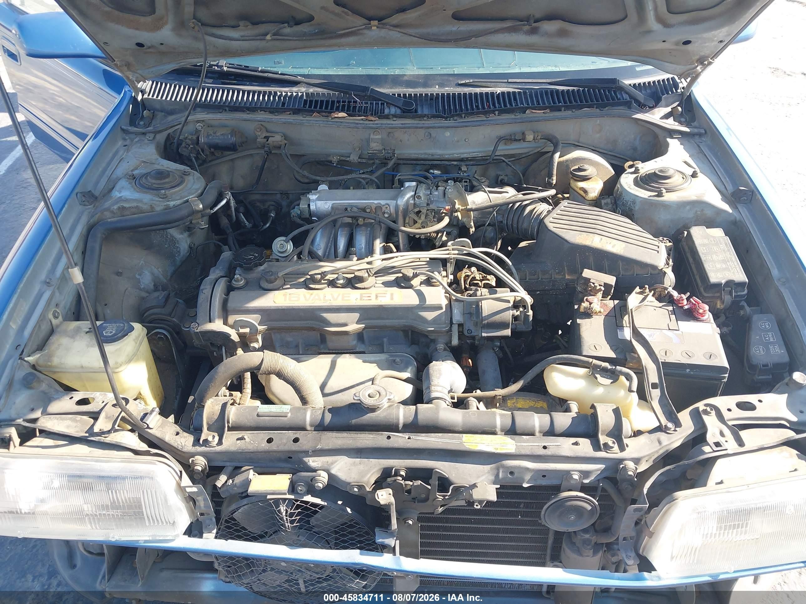 1990 Toyota Corolla Dlx Blue vin: JT2AE94A3L3321832