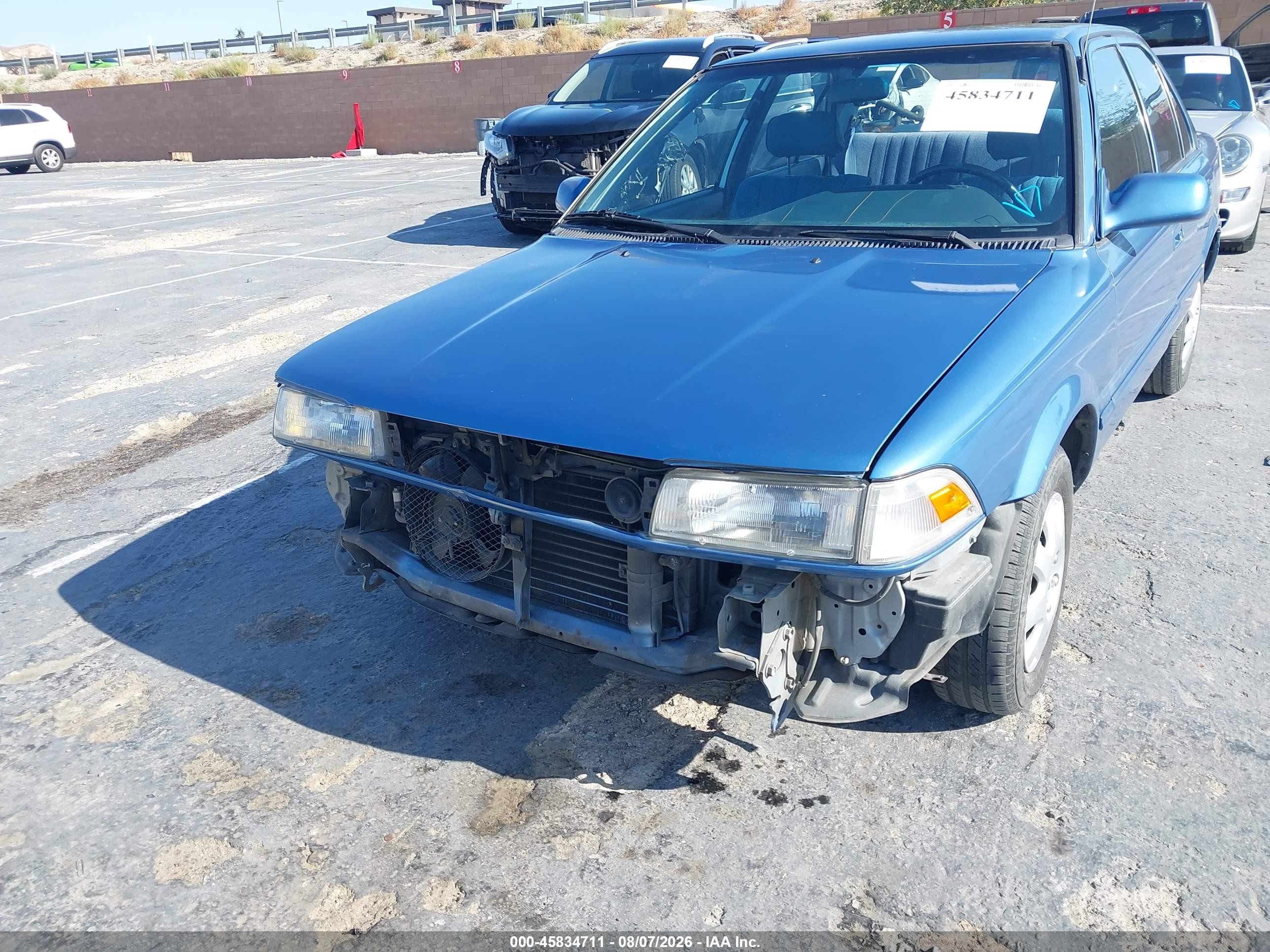 1990 Toyota Corolla Dlx Blue vin: JT2AE94A3L3321832