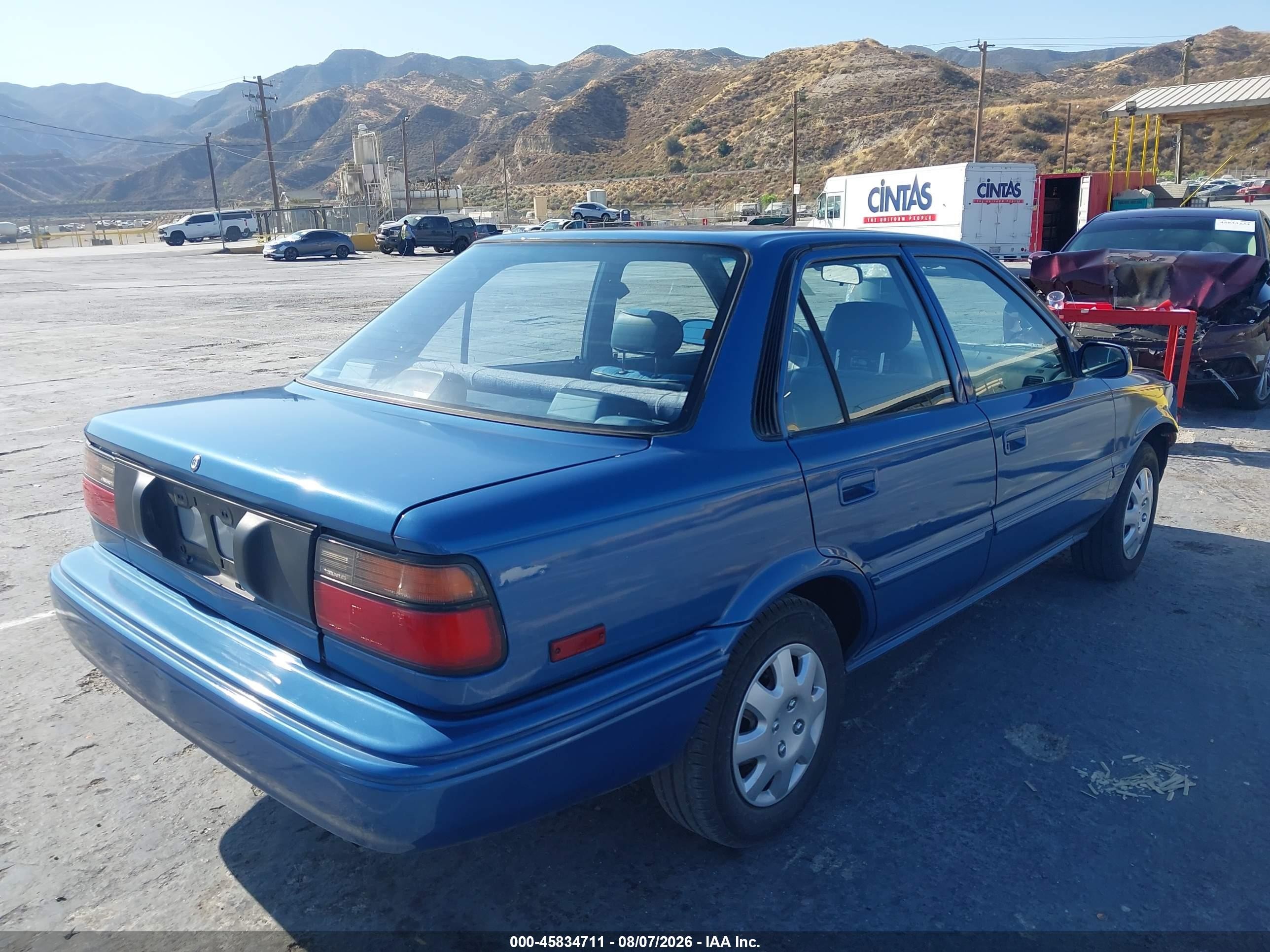 1990 Toyota Corolla Dlx Blue vin: JT2AE94A3L3321832
