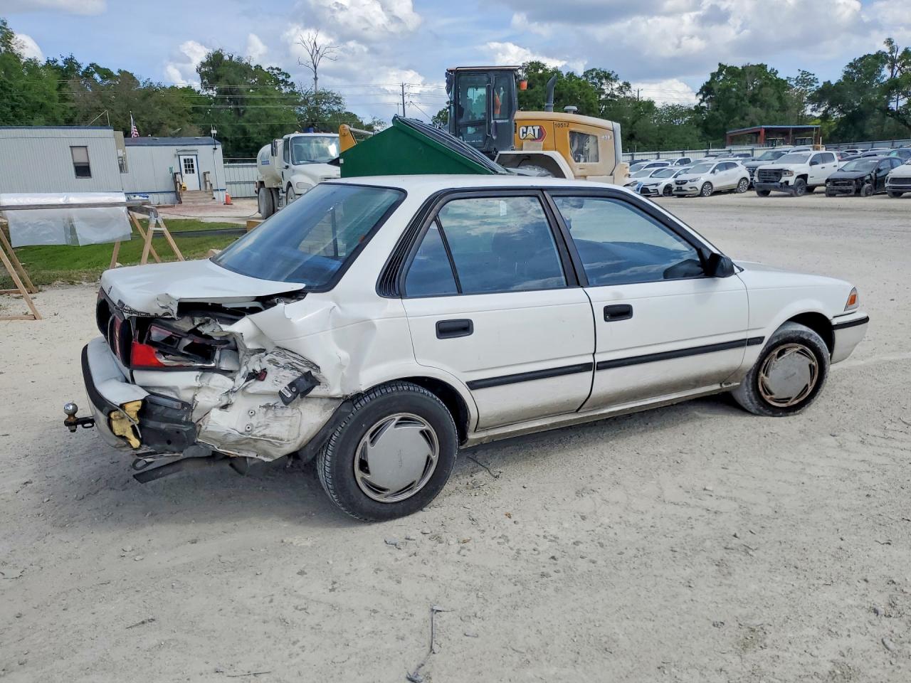 1992 Toyota Corolla Deluxe White vin: JT2AE94A6N0312756