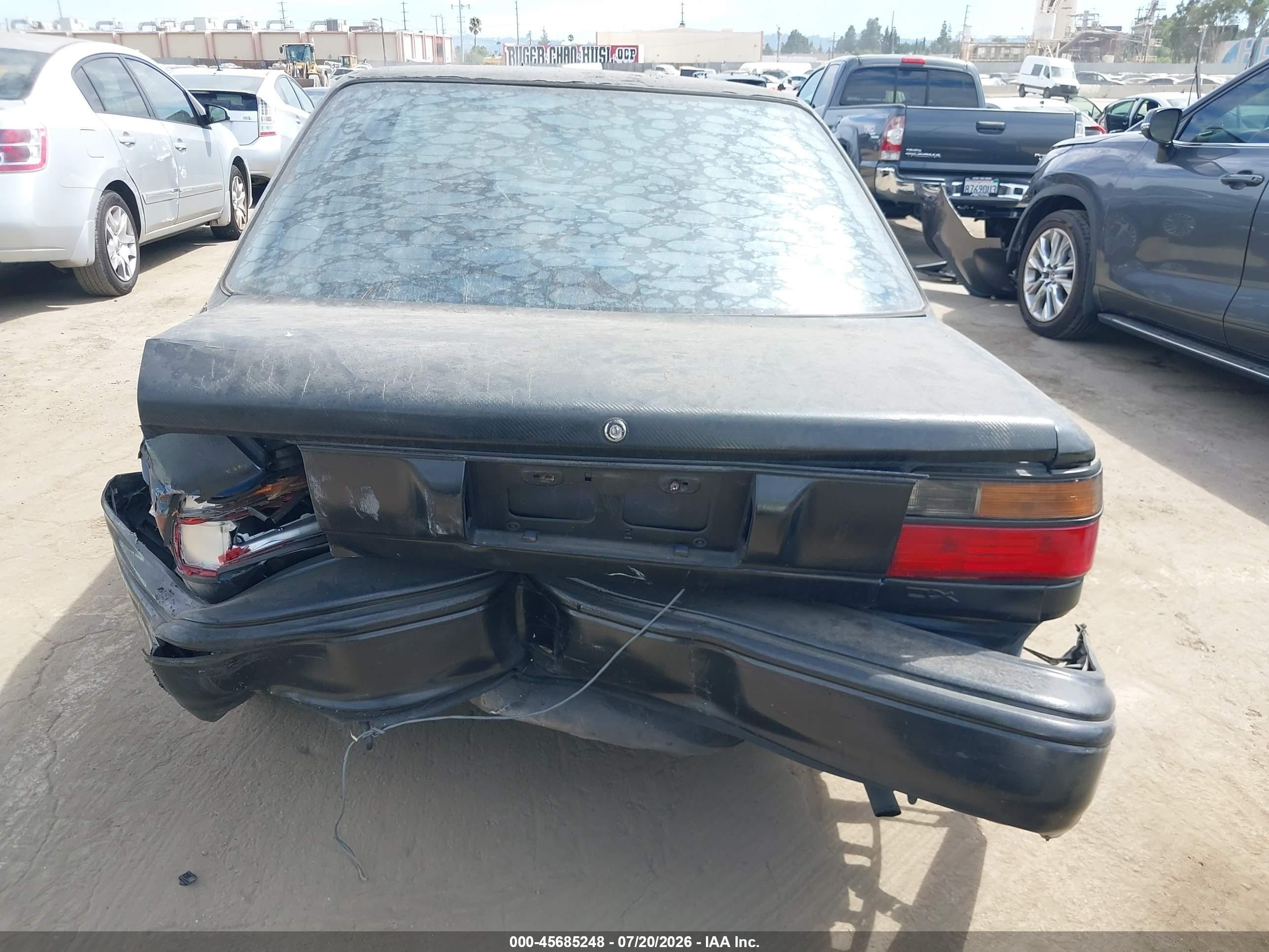 1990 Toyota Corolla Dlx Black vin: JT2AE94A7L3325902