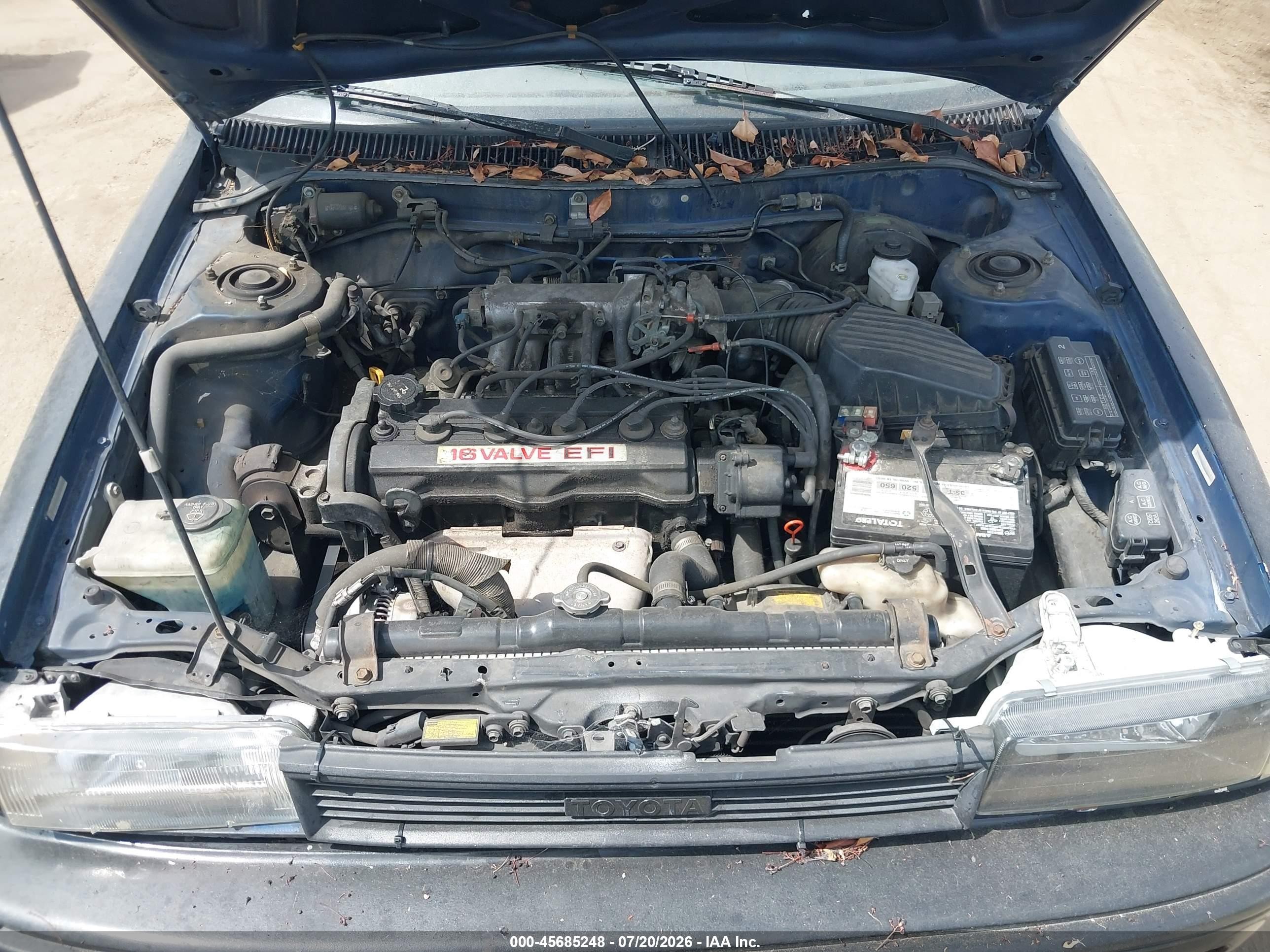 1990 Toyota Corolla Dlx Black vin: JT2AE94A7L3325902