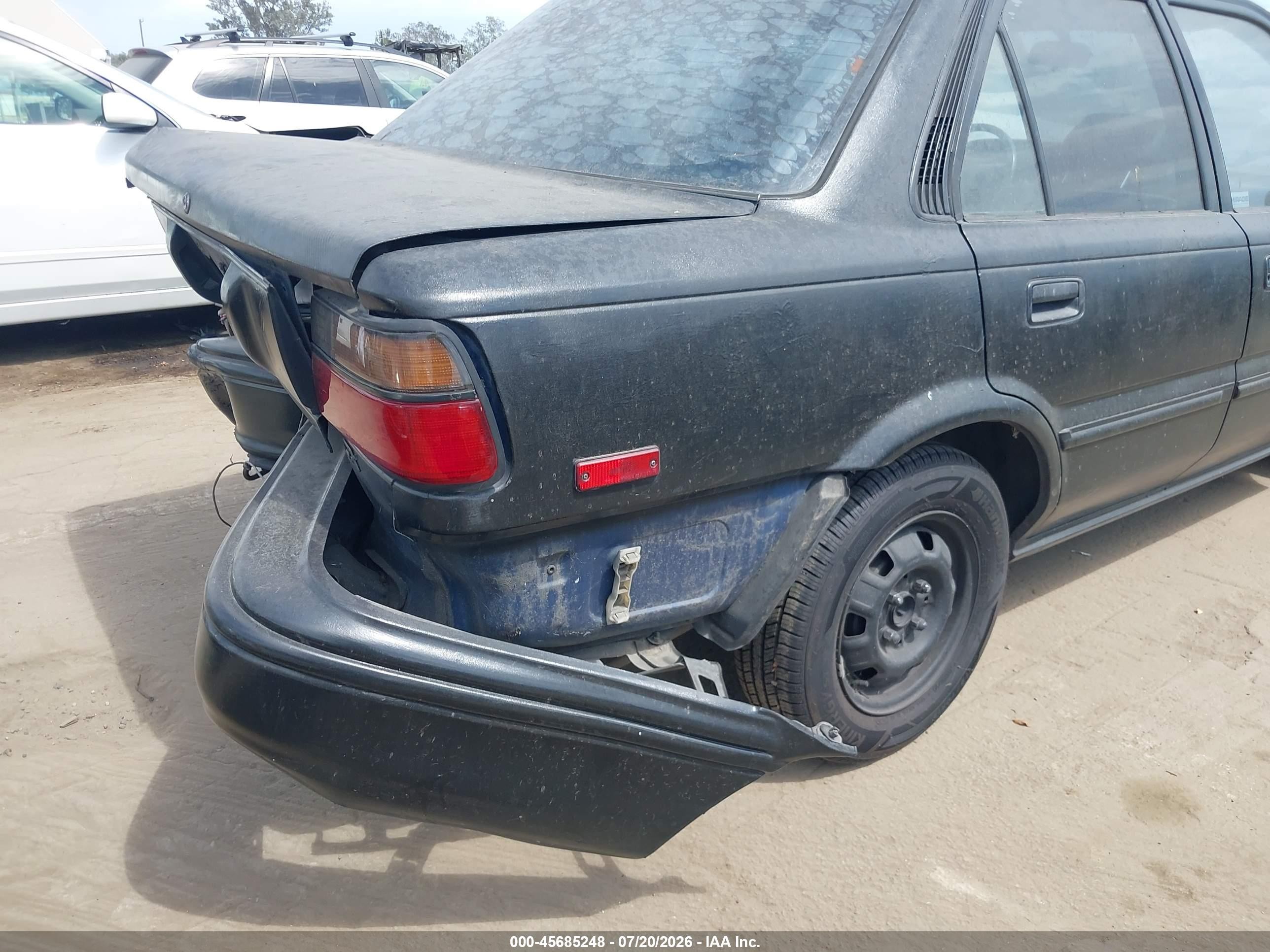 1990 Toyota Corolla Dlx Black vin: JT2AE94A7L3325902