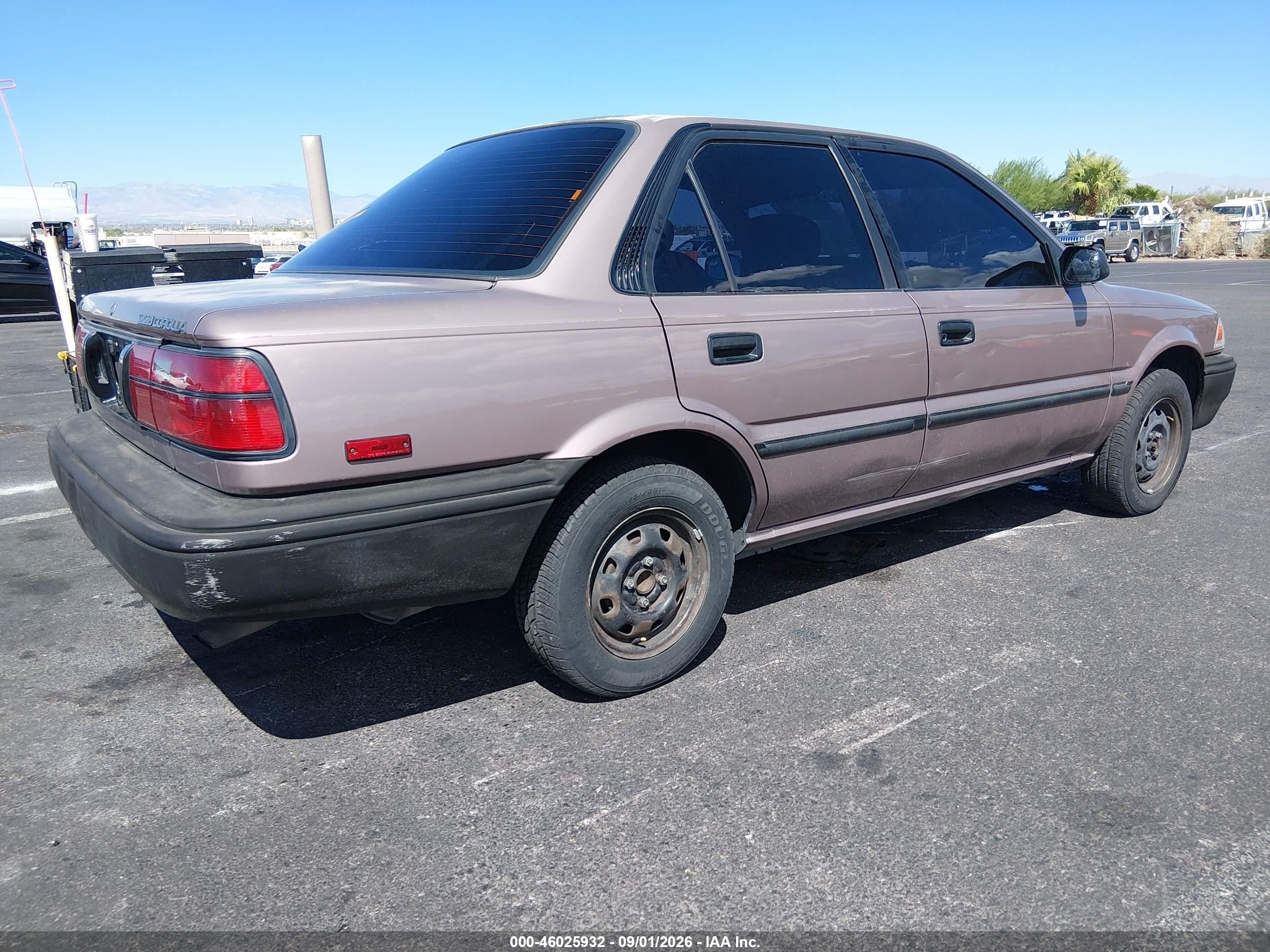1992 Toyota Corolla Dlx Pewter vin: JT2AE94A9N0305560