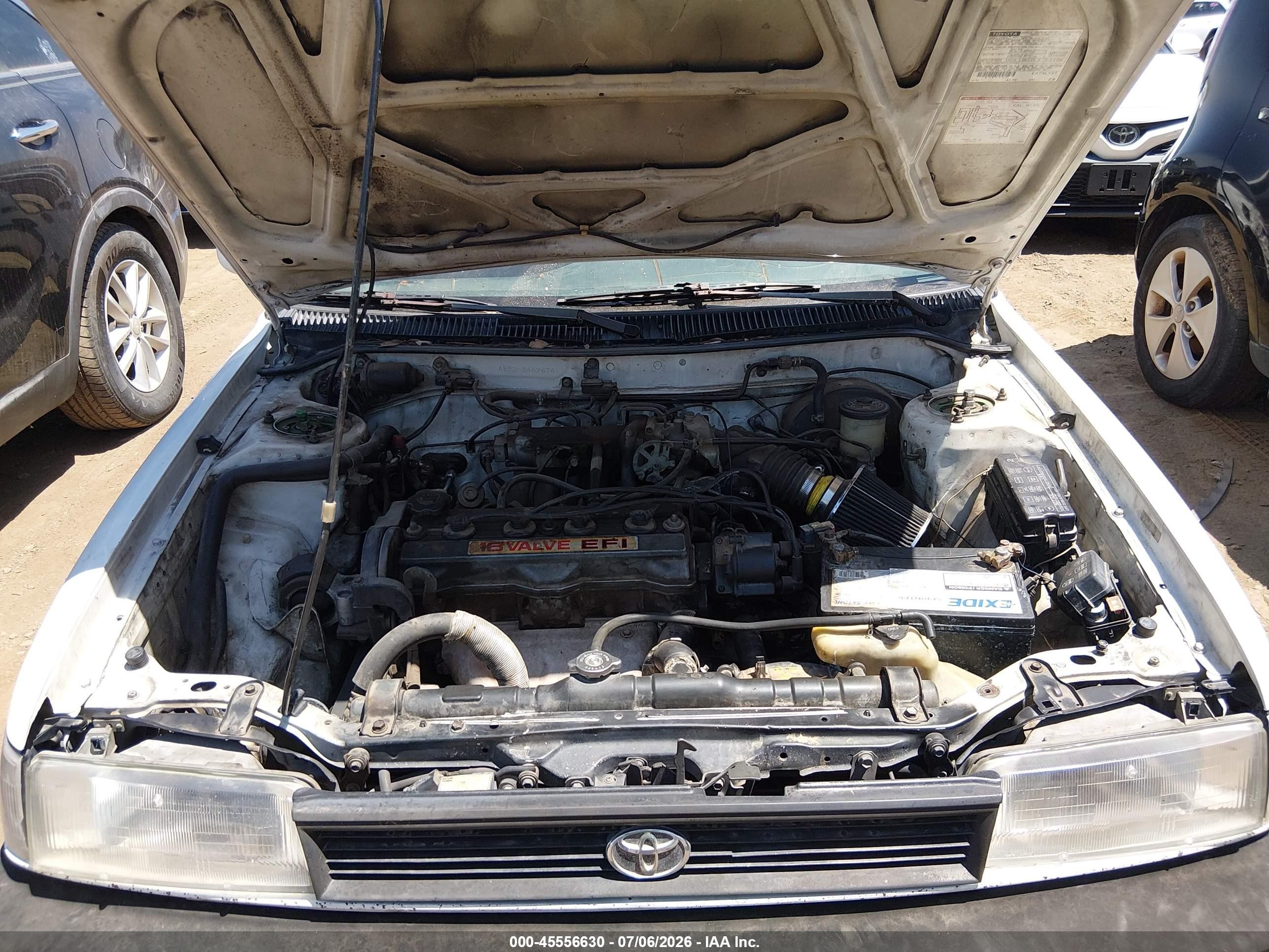 1991 Toyota Corolla Dlx White vin: JT2AE94K3M3489674