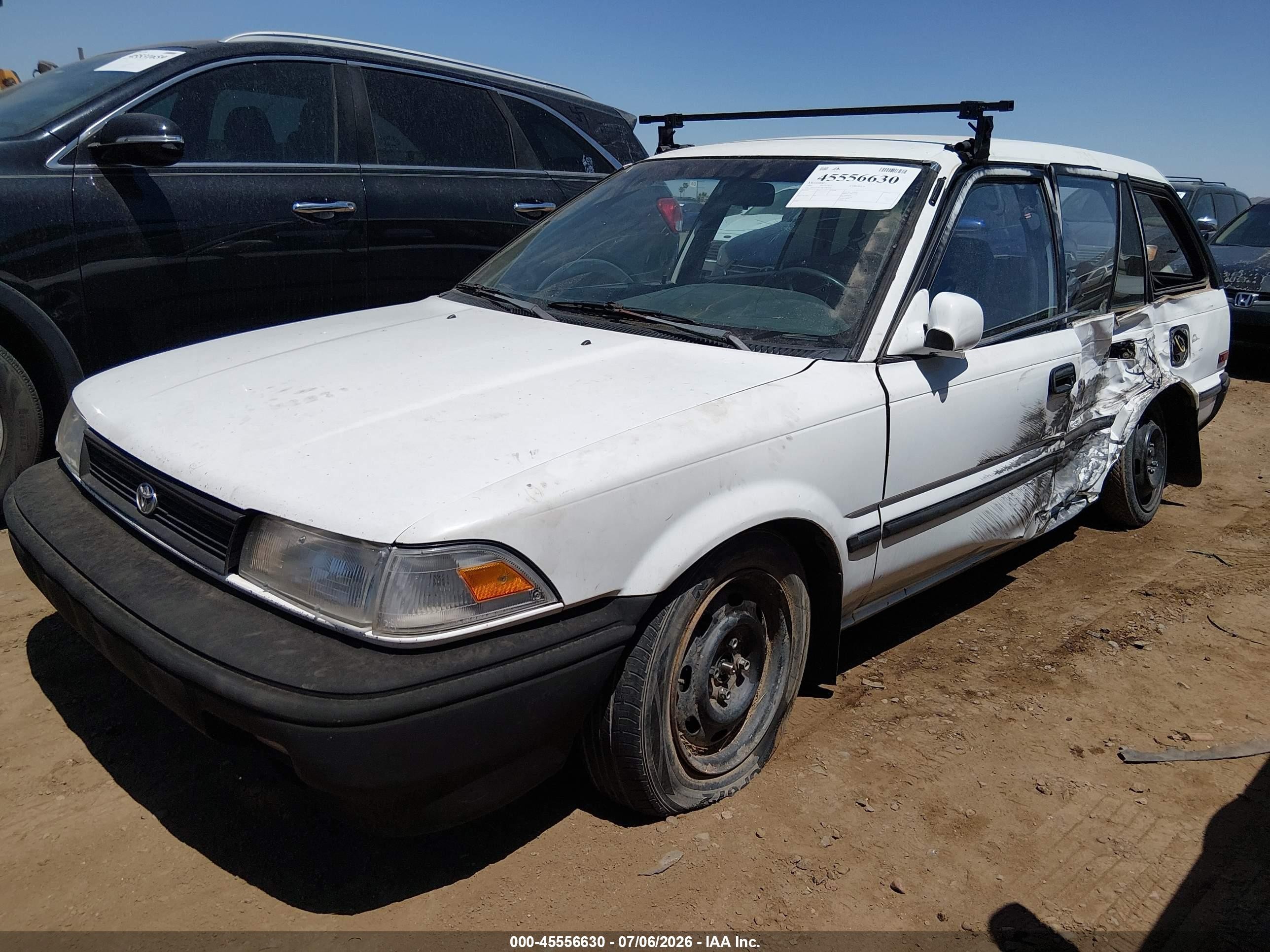 1991 Toyota Corolla Dlx White vin: JT2AE94K3M3489674