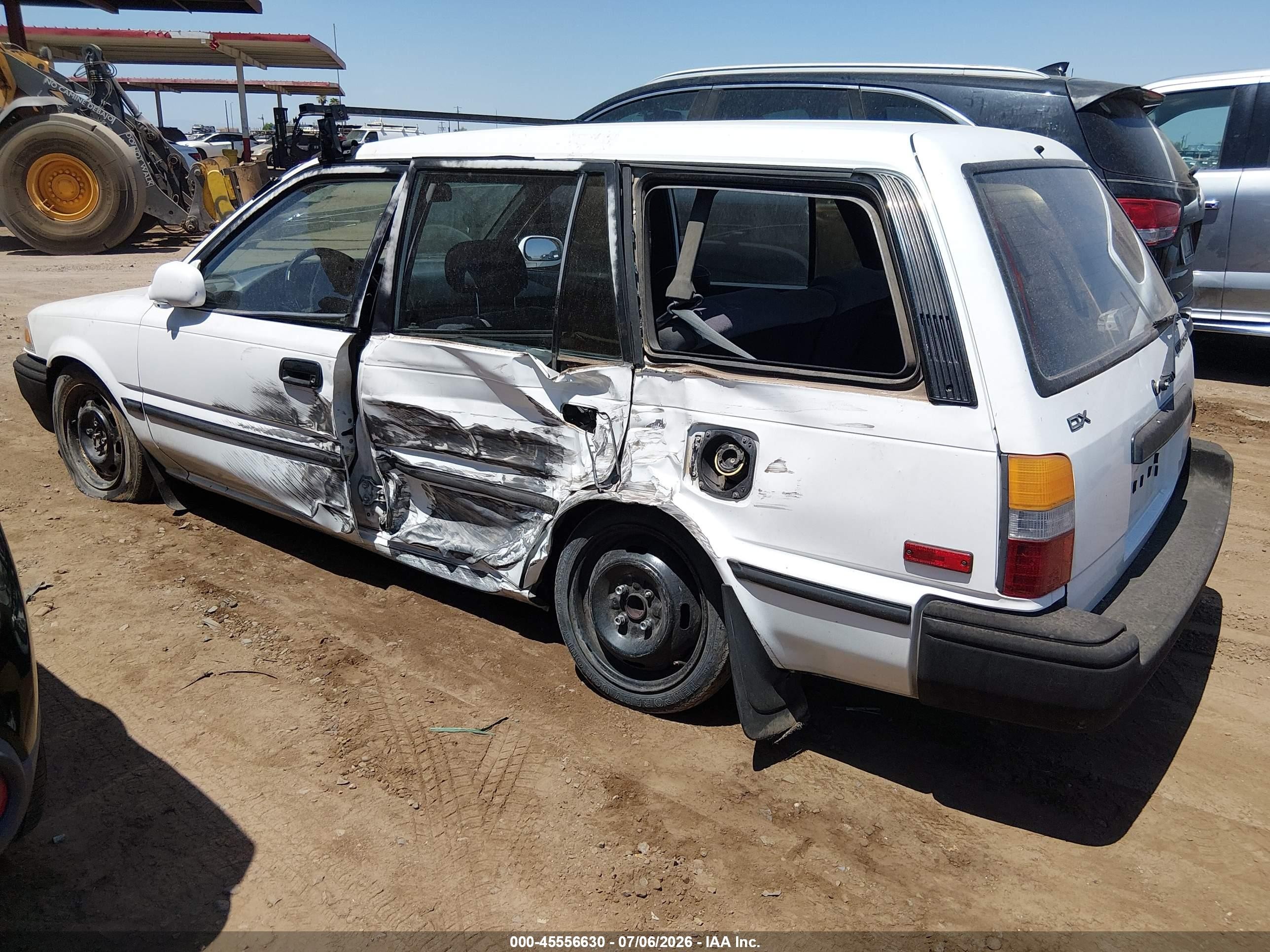1991 Toyota Corolla Dlx White vin: JT2AE94K3M3489674