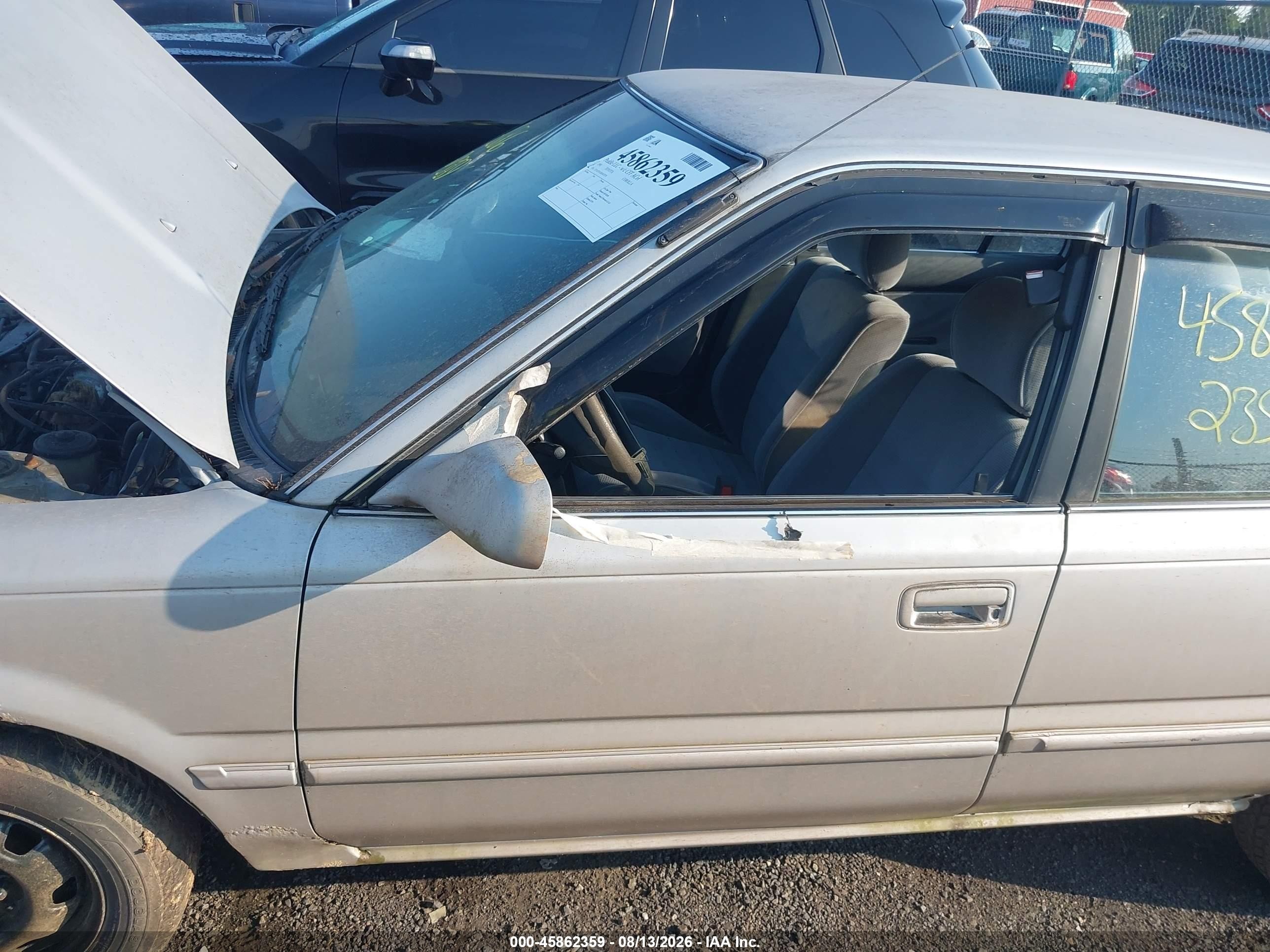1991 Toyota Corolla Le Silver vin: JT2AE97AXM3433976