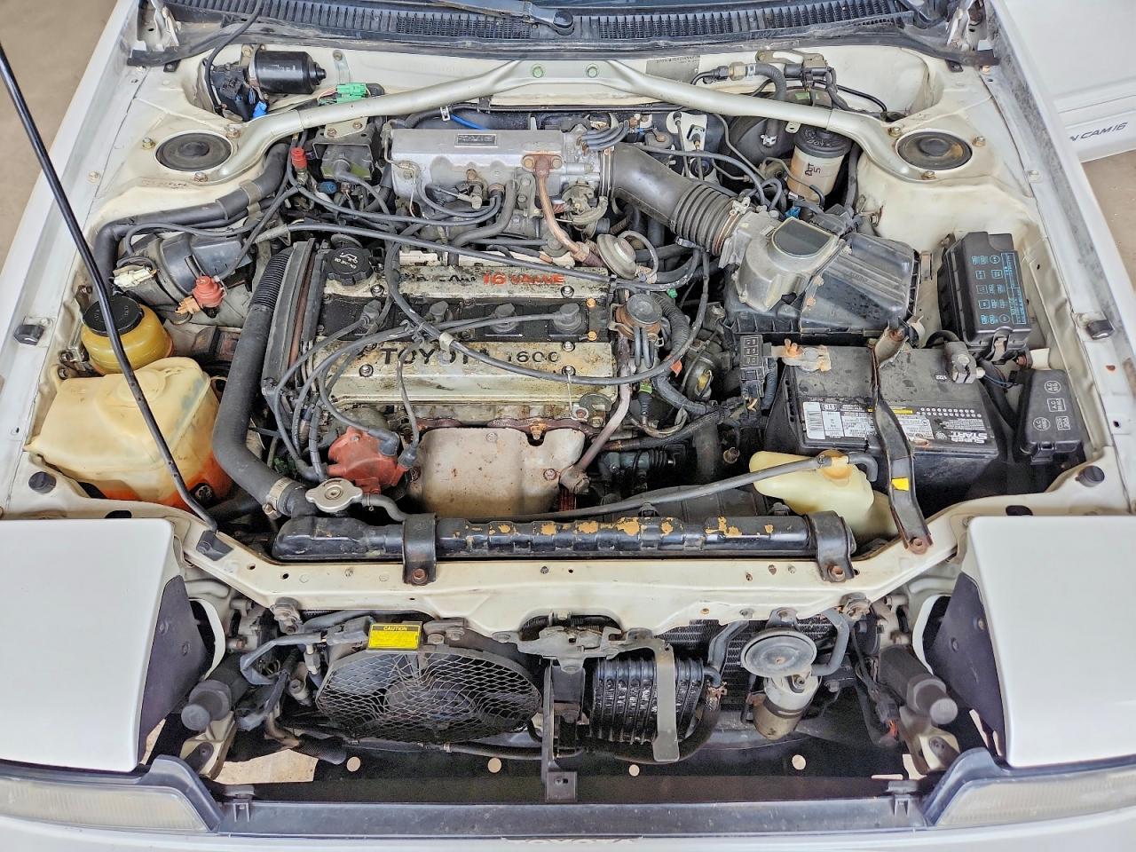 1989 Toyota Corolla Gt-s White vin: JT2AE98CXK3161989