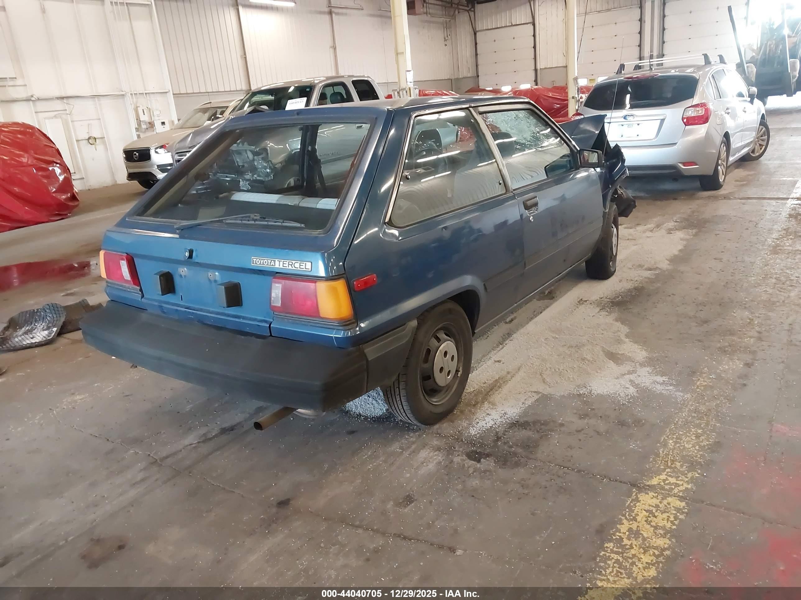 1985 Toyota Tercel Deluxe Blue vin: JT2AL32G9F0345682