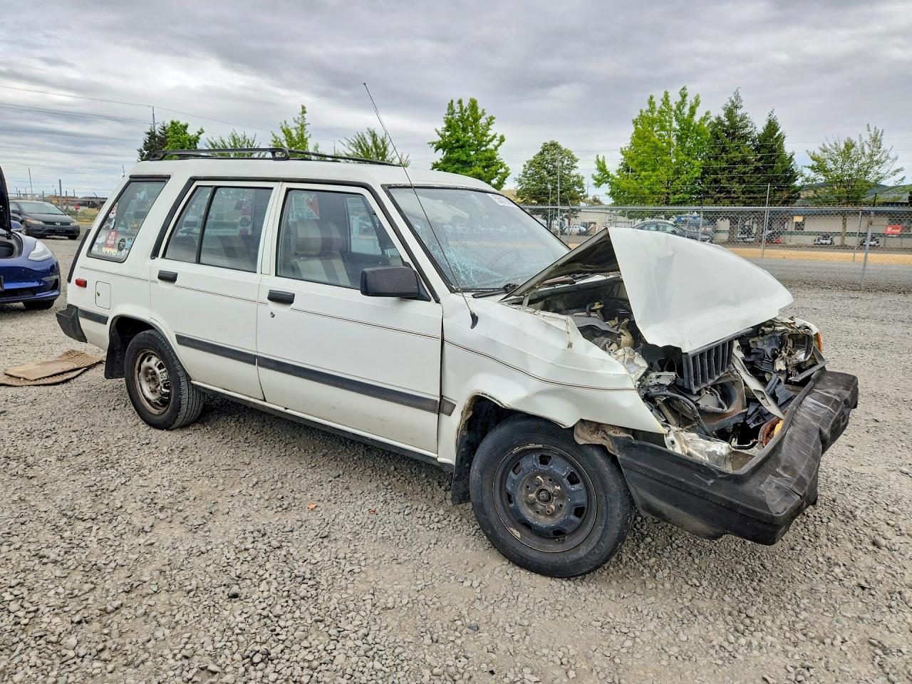 1985 Toyota Tercel Deluxe 4x4 White vin: JT2AL32W8F0156044