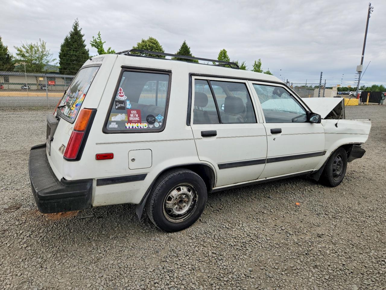 1985 Toyota Tercel Deluxe 4x4 White vin: JT2AL32W8F0156044