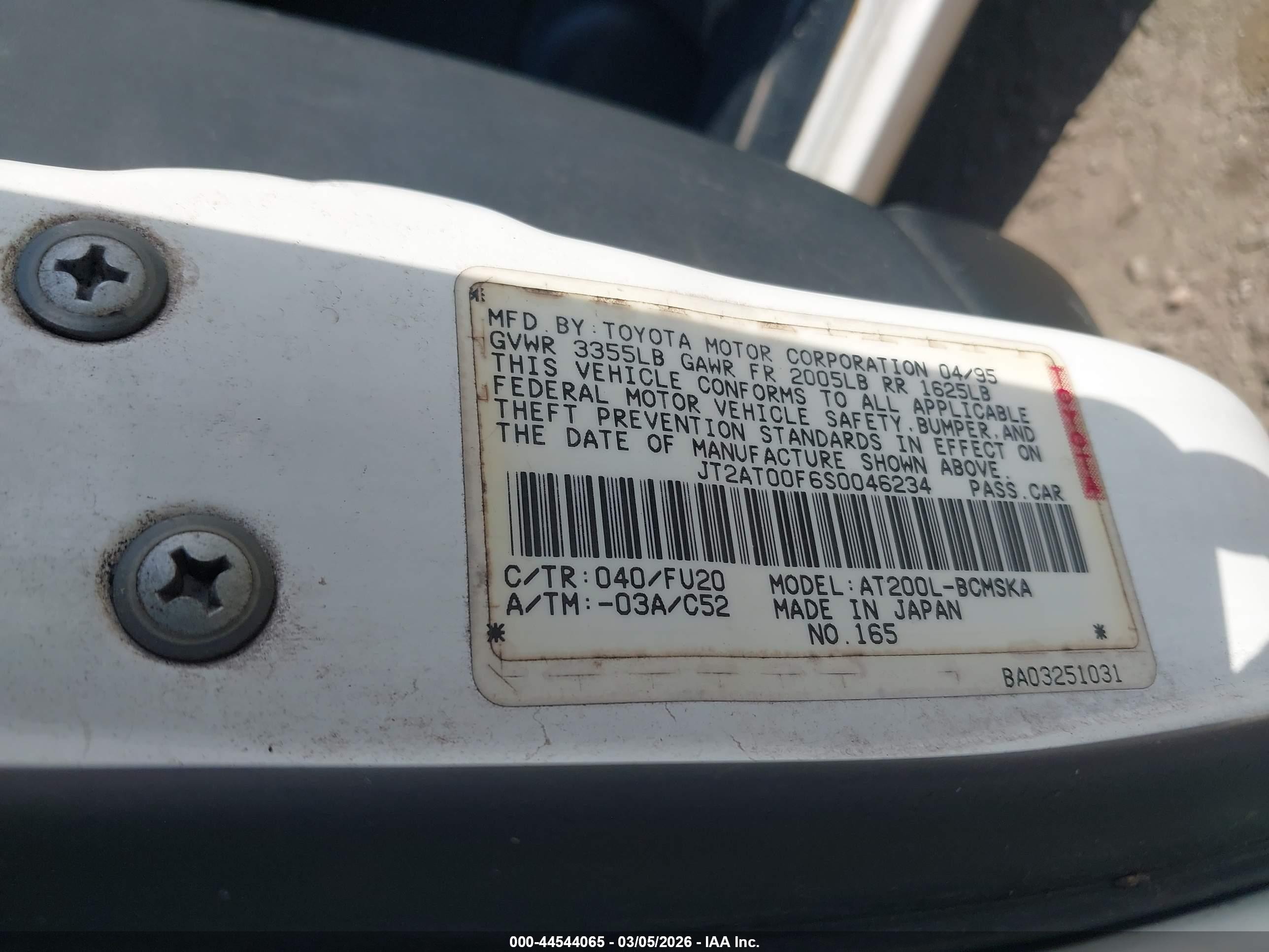 1995 Toyota Celica St White vin: JT2AT00F6S0046234
