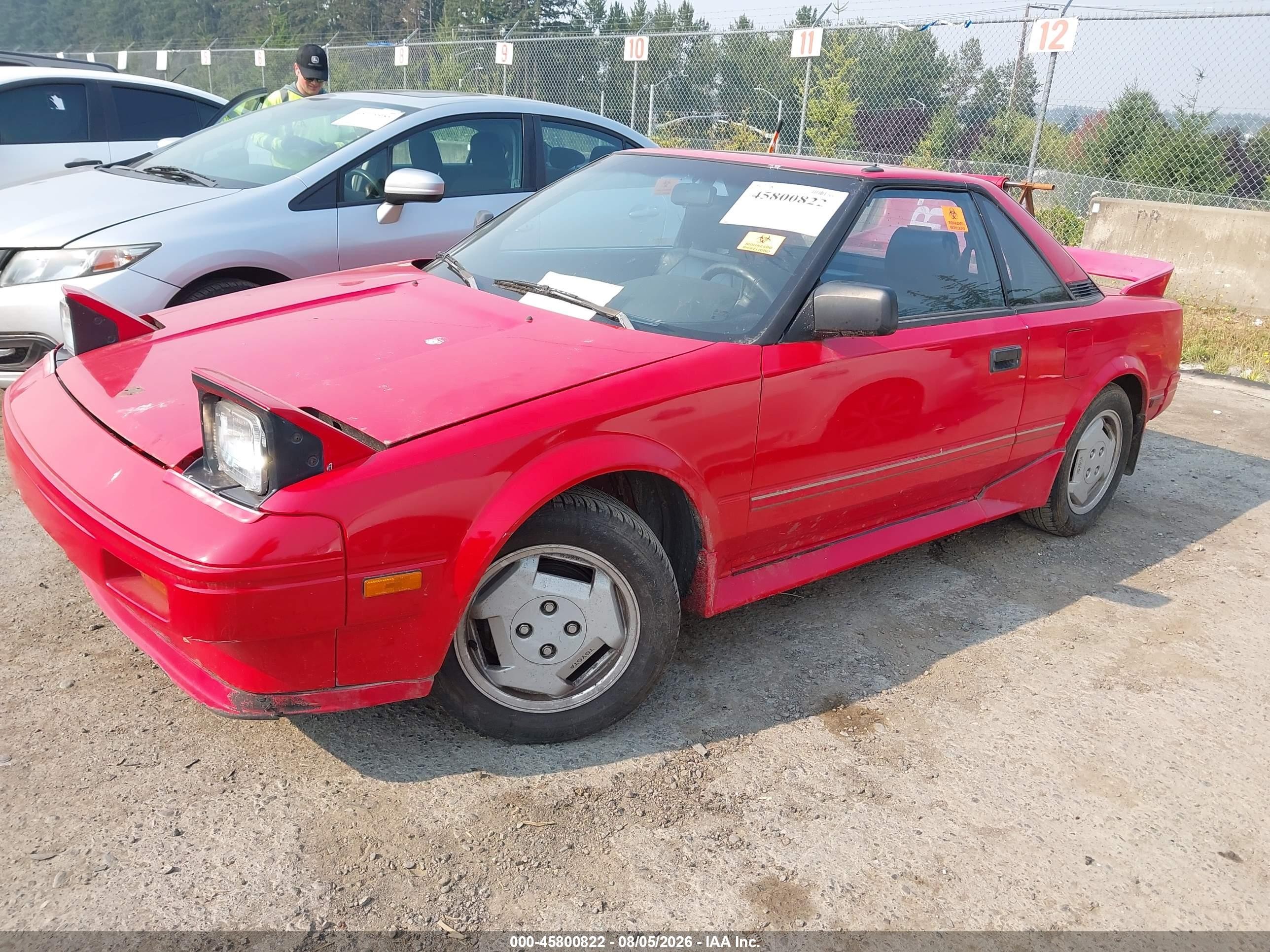1986 Toyota Mr2   Red vin: JT2AW15C6G0069015