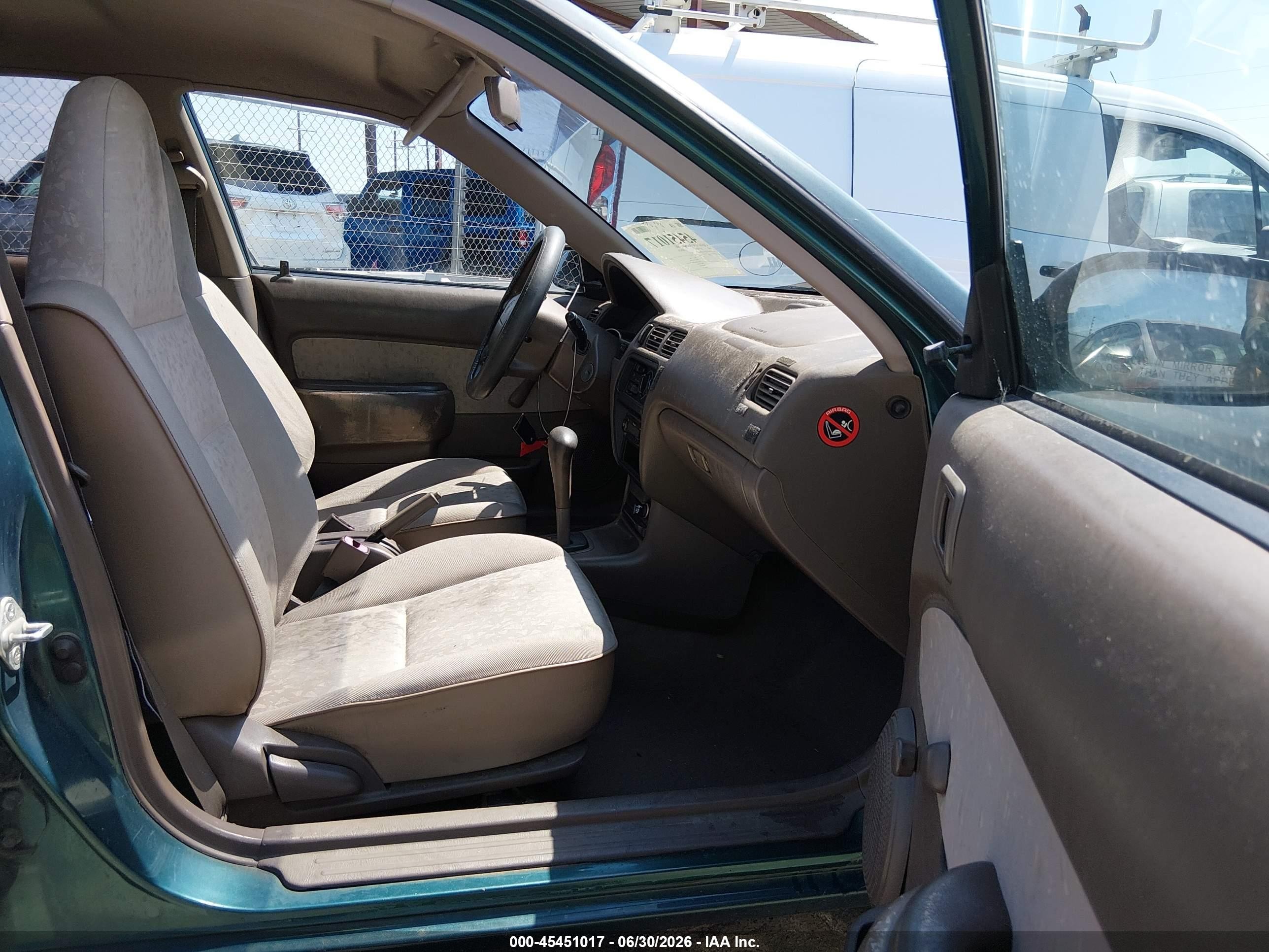 1997 Toyota Tercel Ce Зеленый vin: JT2BC52L0V0216709