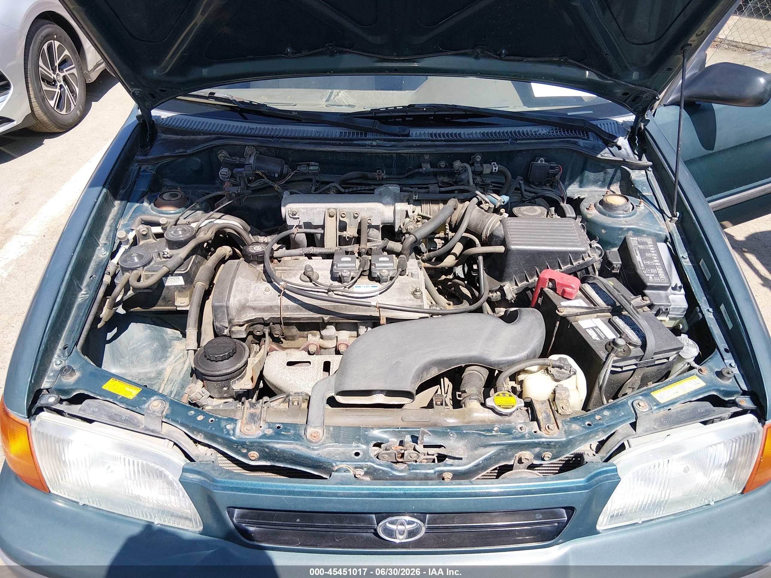 1997 Toyota Tercel Ce Зеленый vin: JT2BC52L0V0216709