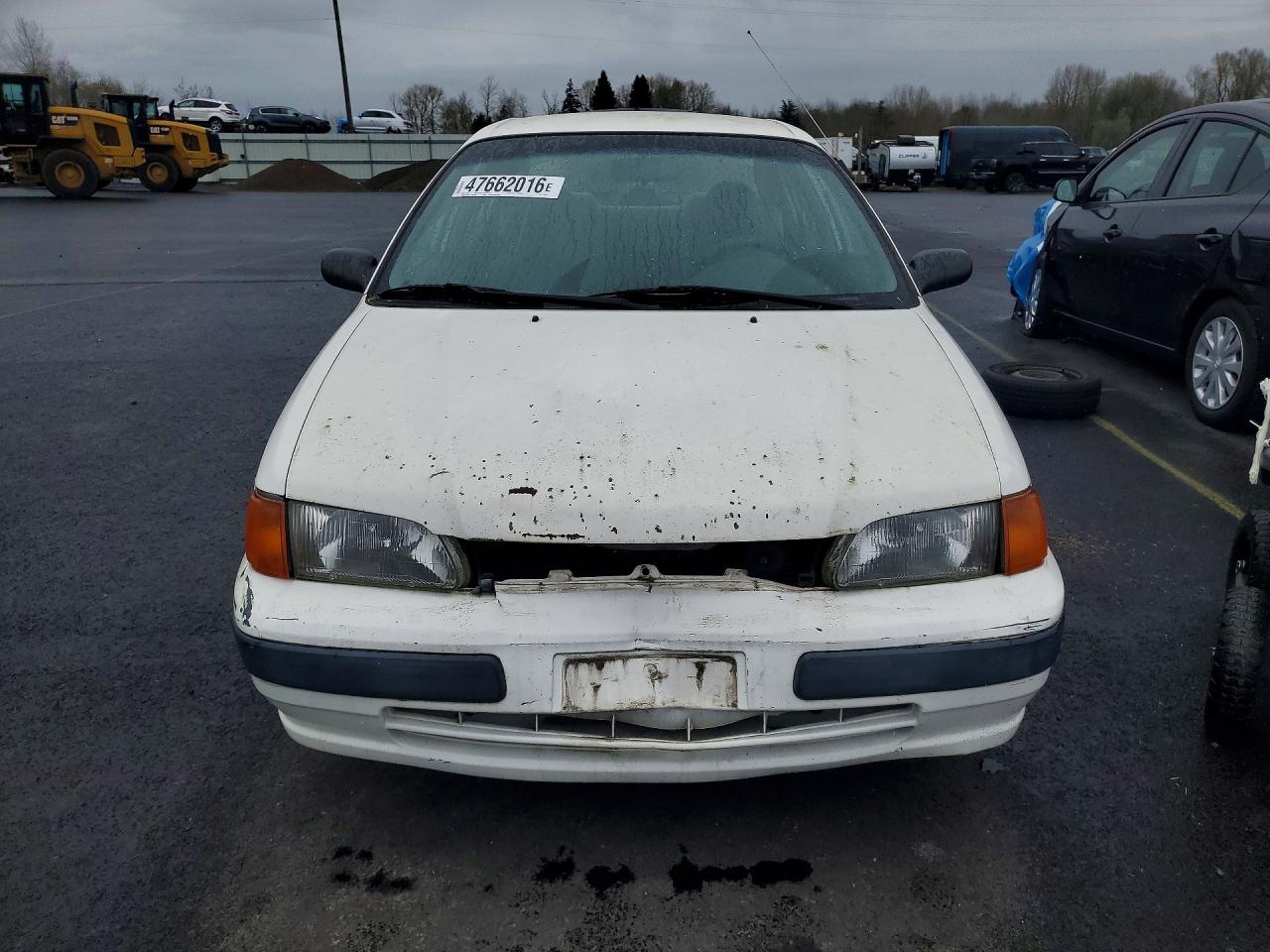 1997 Toyota Tercel Ce White vin: JT2BC52L5V0256090