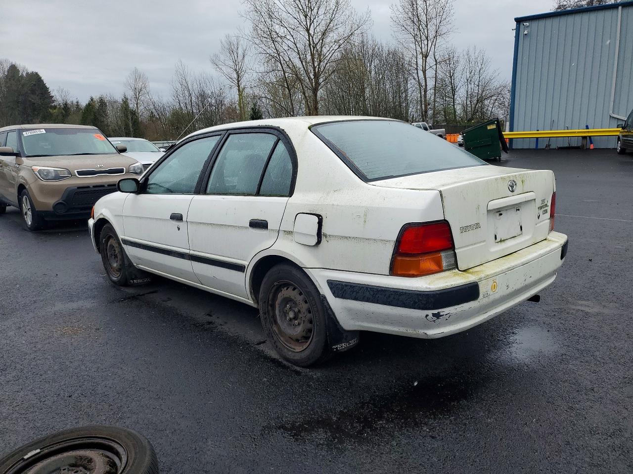 1997 Toyota Tercel Ce White vin: JT2BC52L5V0256090