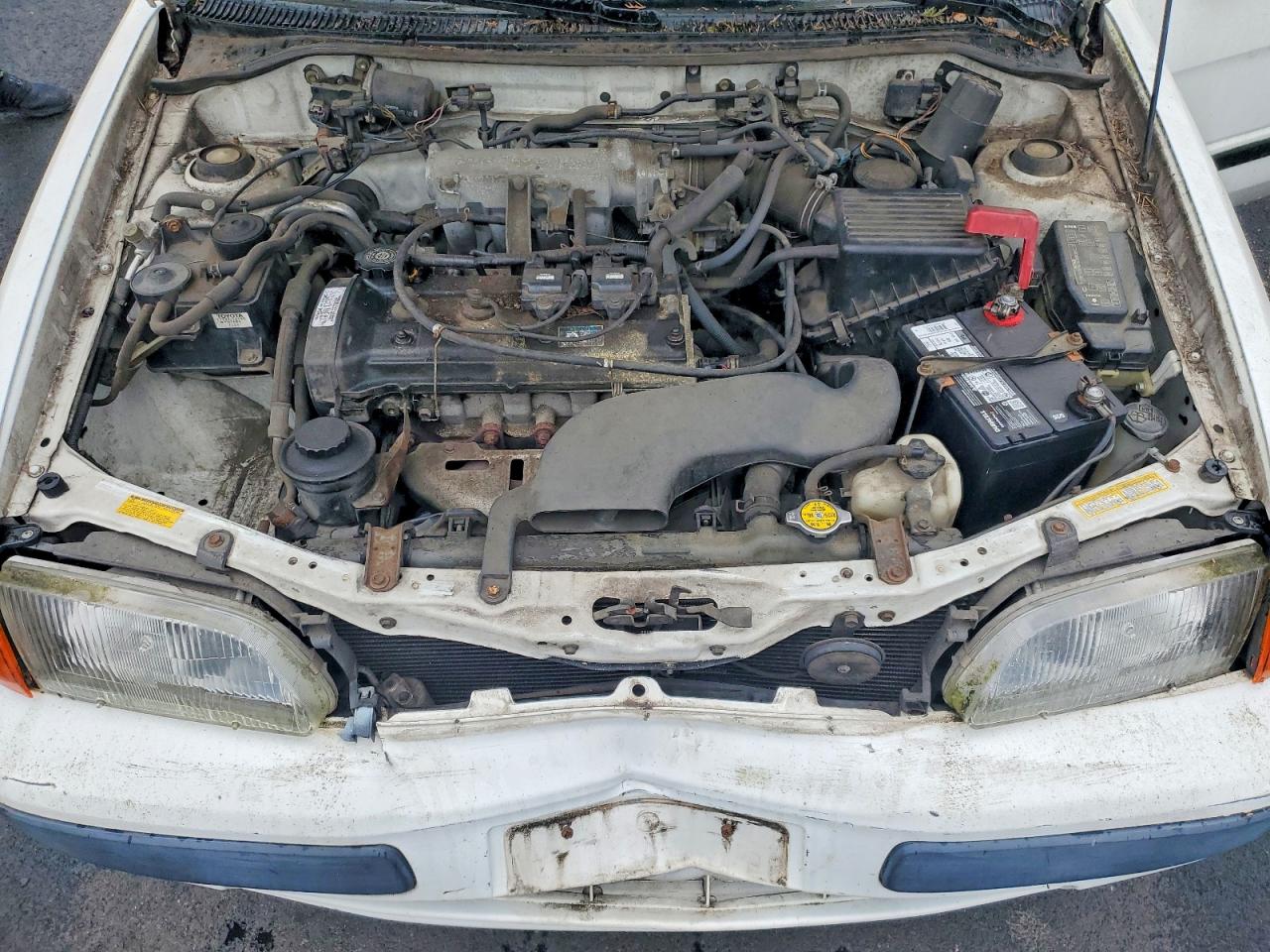 1997 Toyota Tercel Ce White vin: JT2BC52L5V0256090