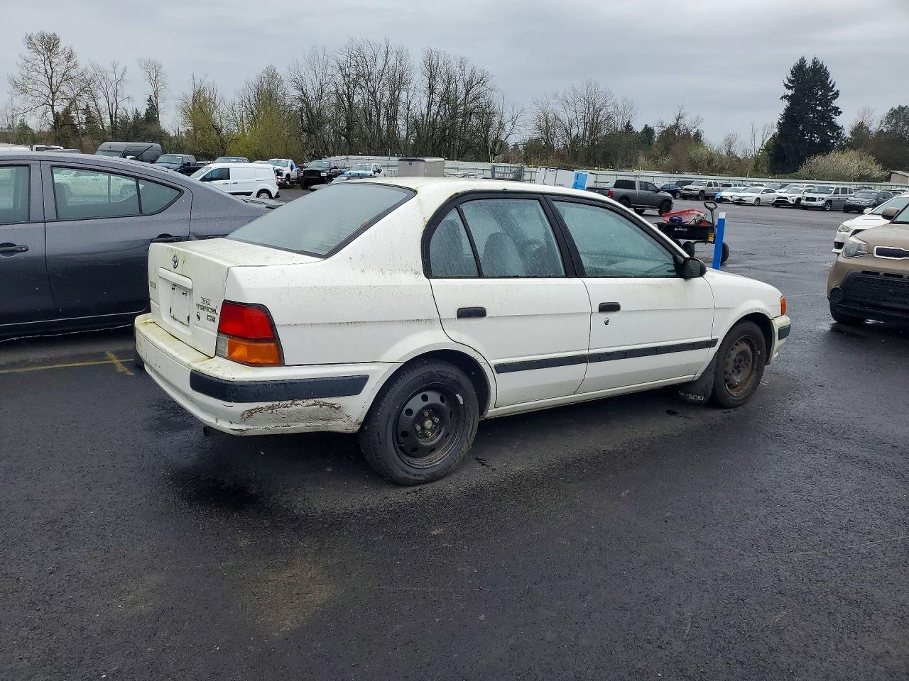 1997 Toyota Tercel Ce White vin: JT2BC52L5V0256090