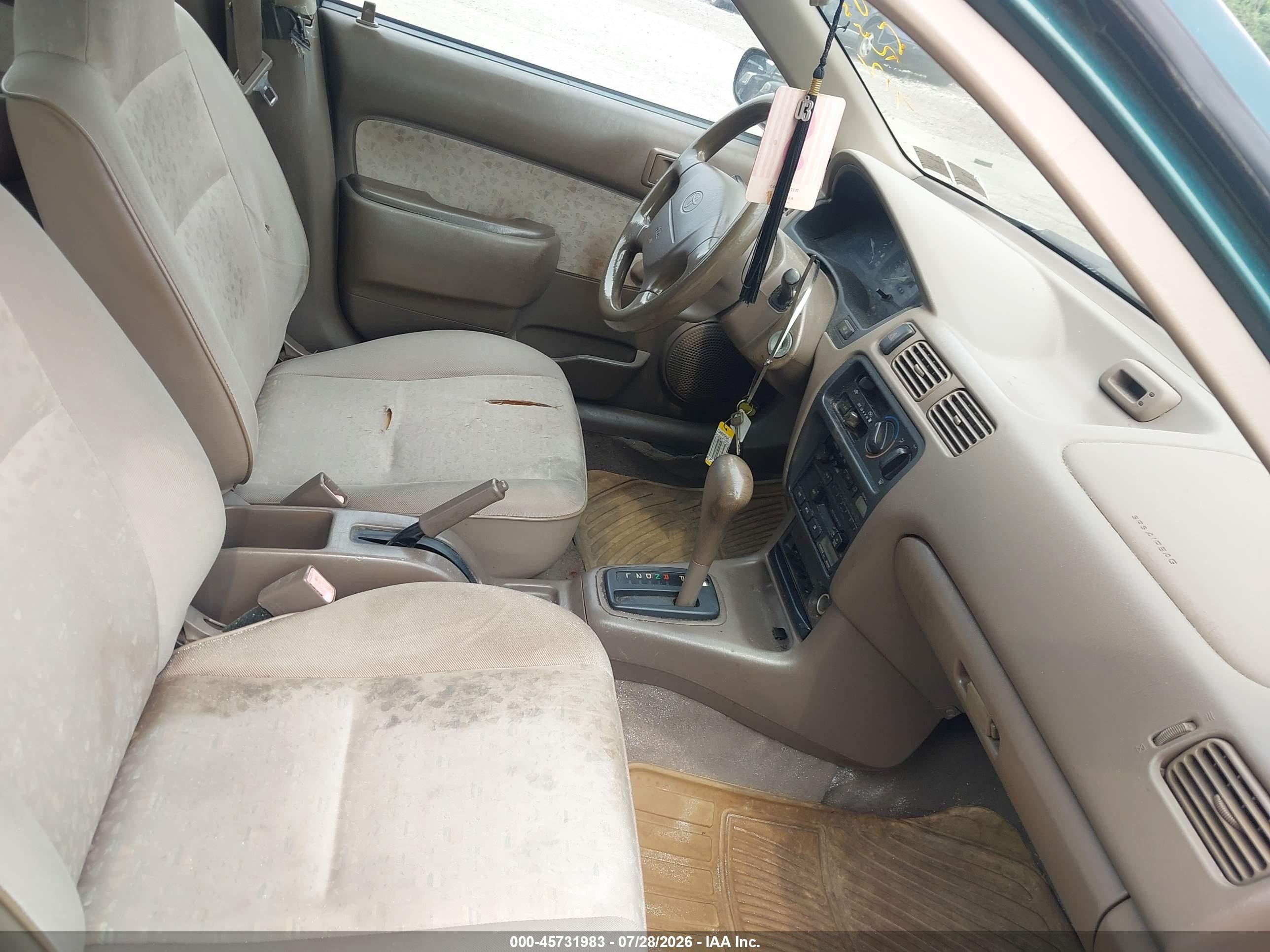 1997 Toyota Tercel Ce Green vin: JT2BC52L8V0241082