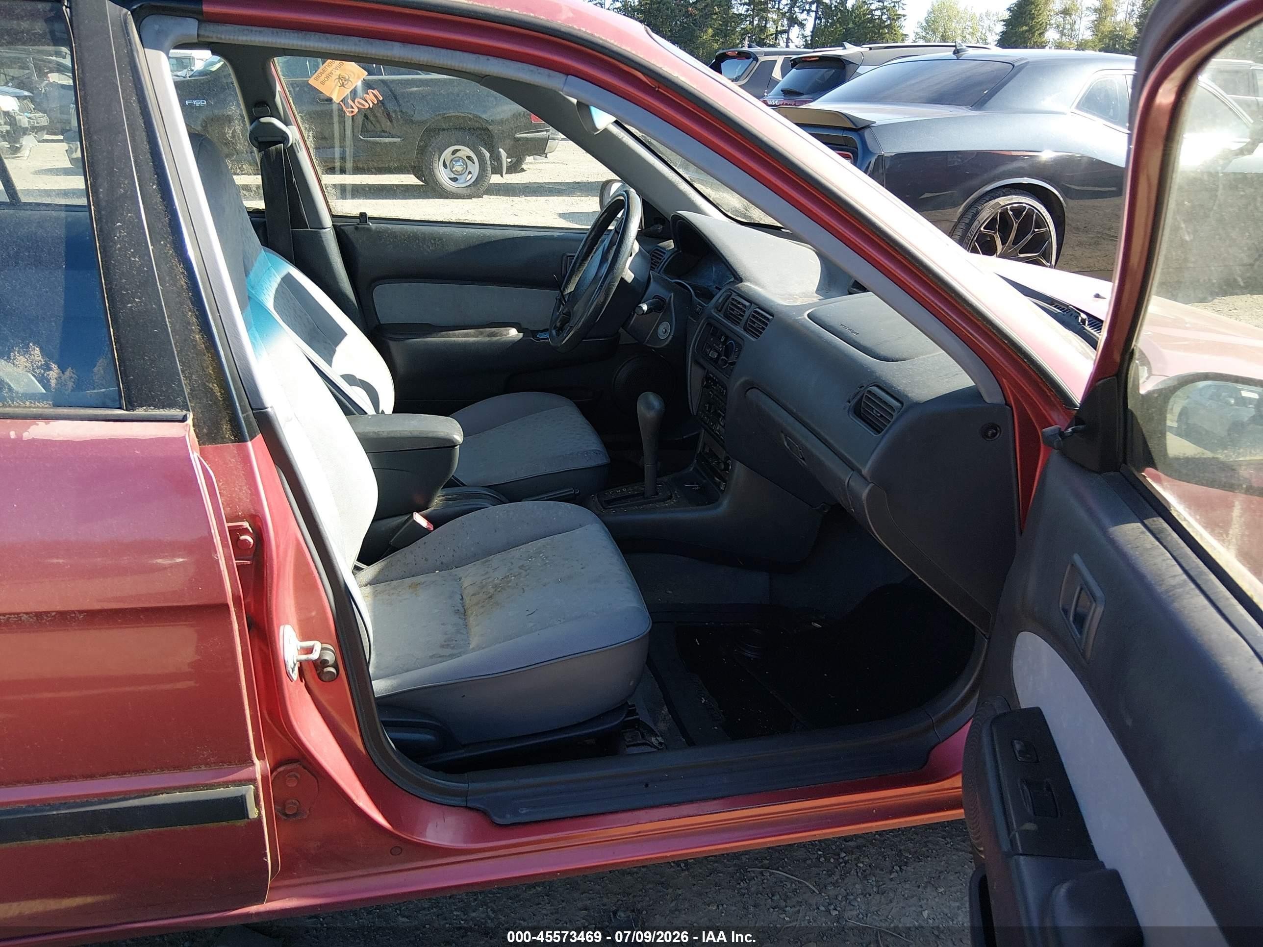 1997 Toyota Tercel Ce Красный vin: JT2BC52L9V0264256