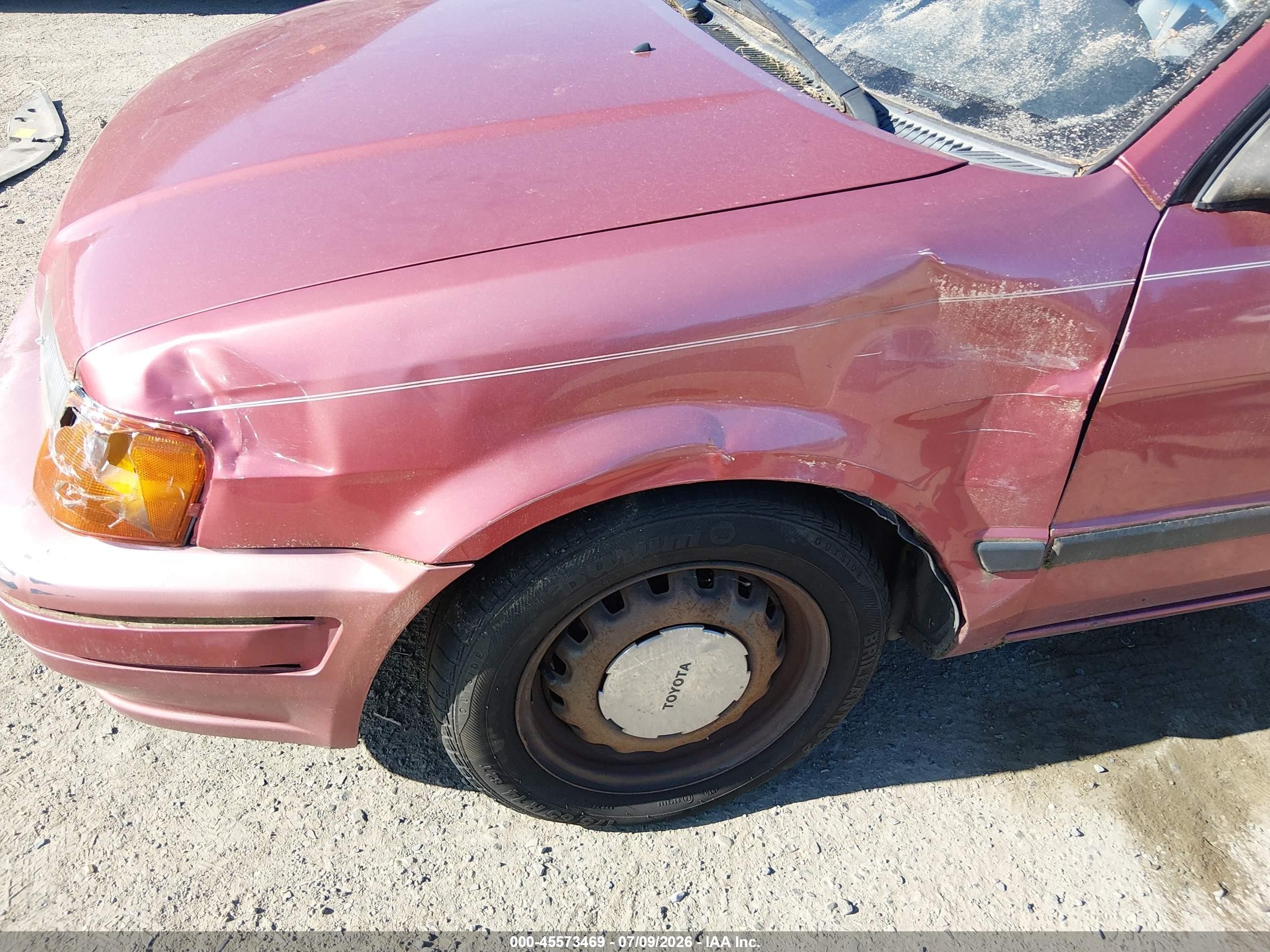 1997 Toyota Tercel Ce Красный vin: JT2BC52L9V0264256