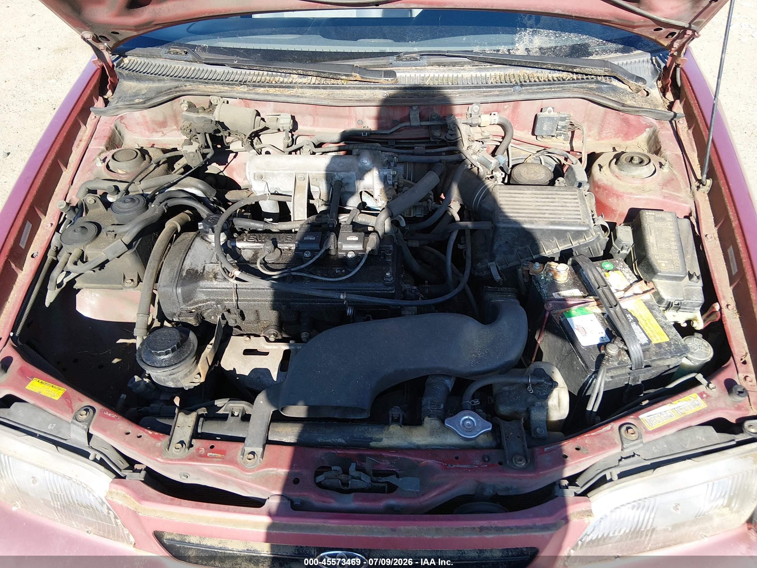 1997 Toyota Tercel Ce Красный vin: JT2BC52L9V0264256