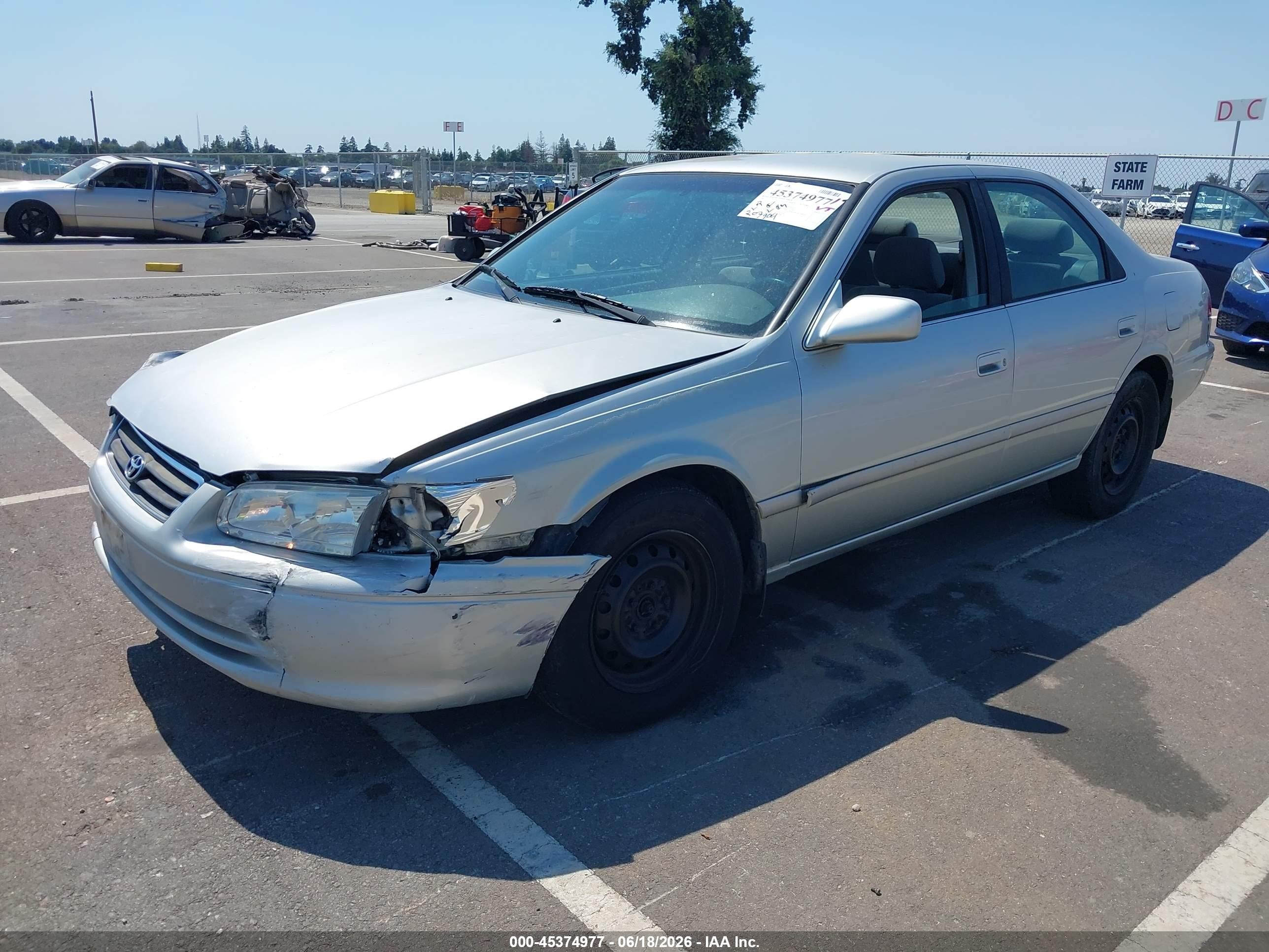 2000 Toyota Camry Le V6 Silver vin: JT2BF22K1Y0254547