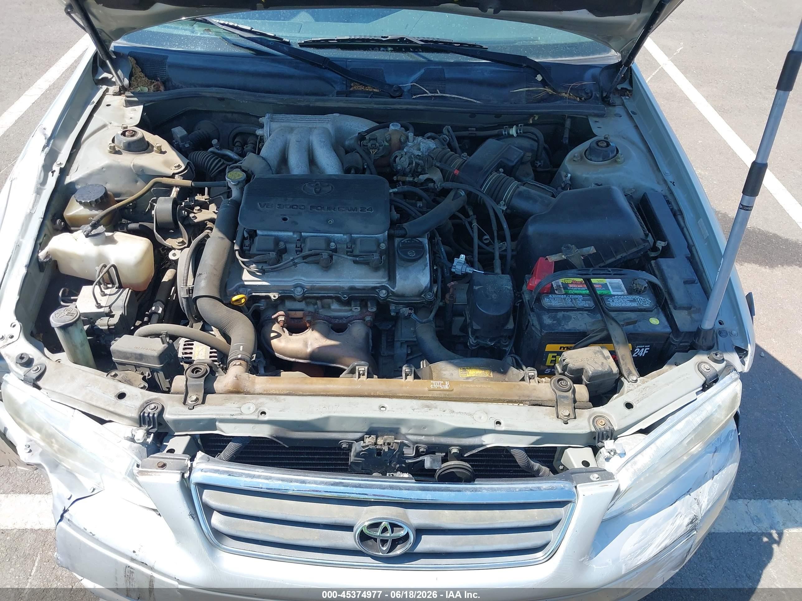 2000 Toyota Camry Le V6 Silver vin: JT2BF22K1Y0254547