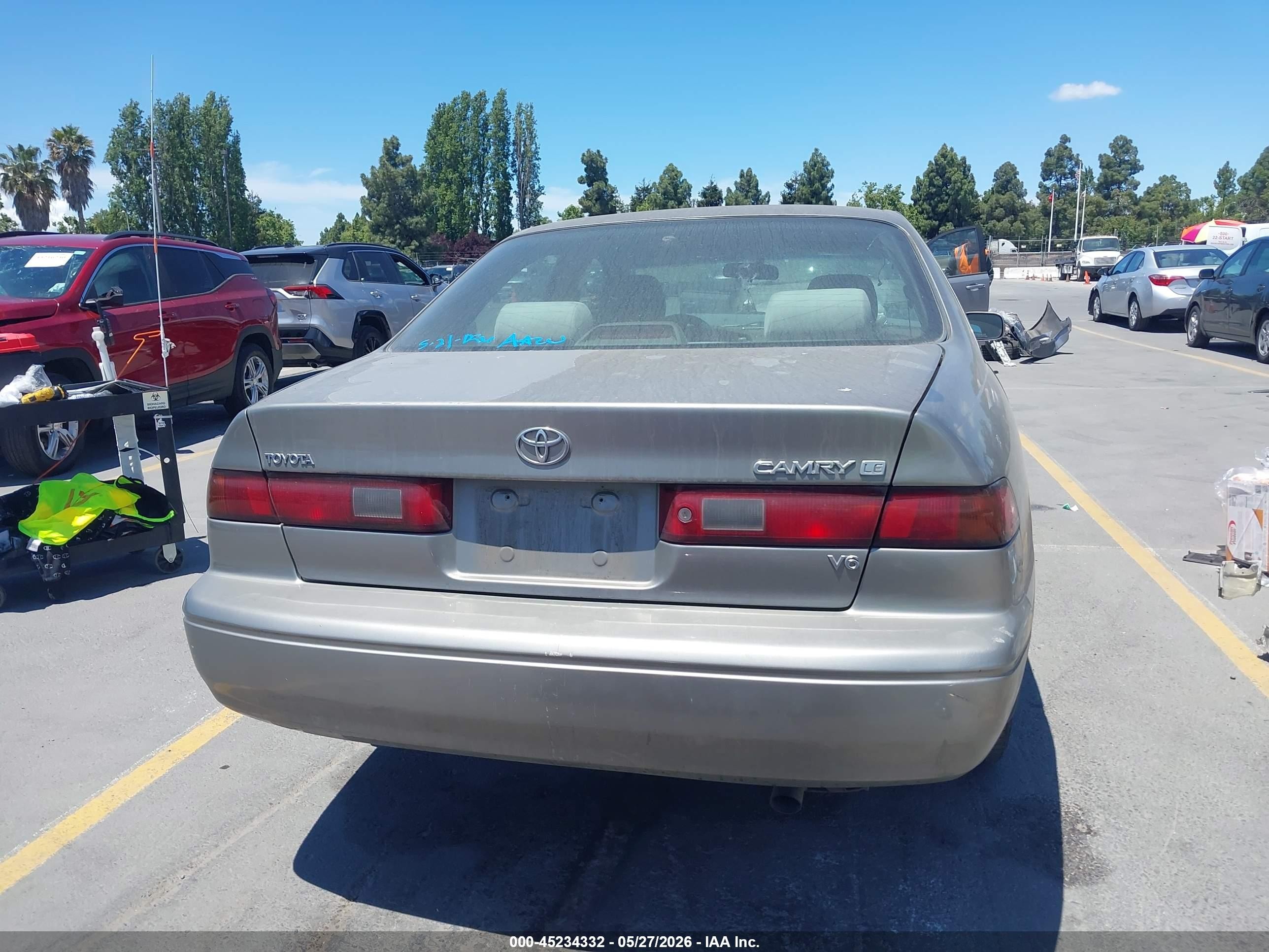 1999 Toyota Camry Le V6 Gray vin: JT2BF22K2X0171059