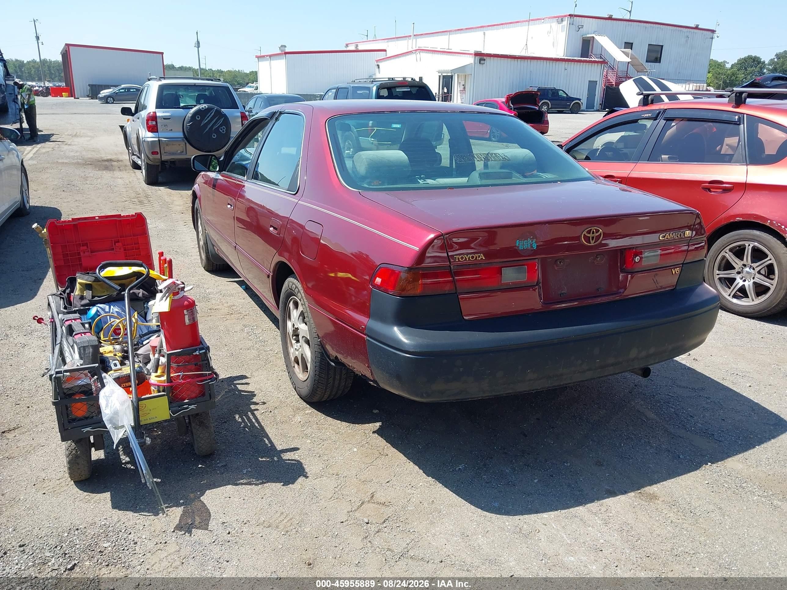 1999 Toyota Camry Le V6 Burgundy vin: JT2BF22K2X0186810