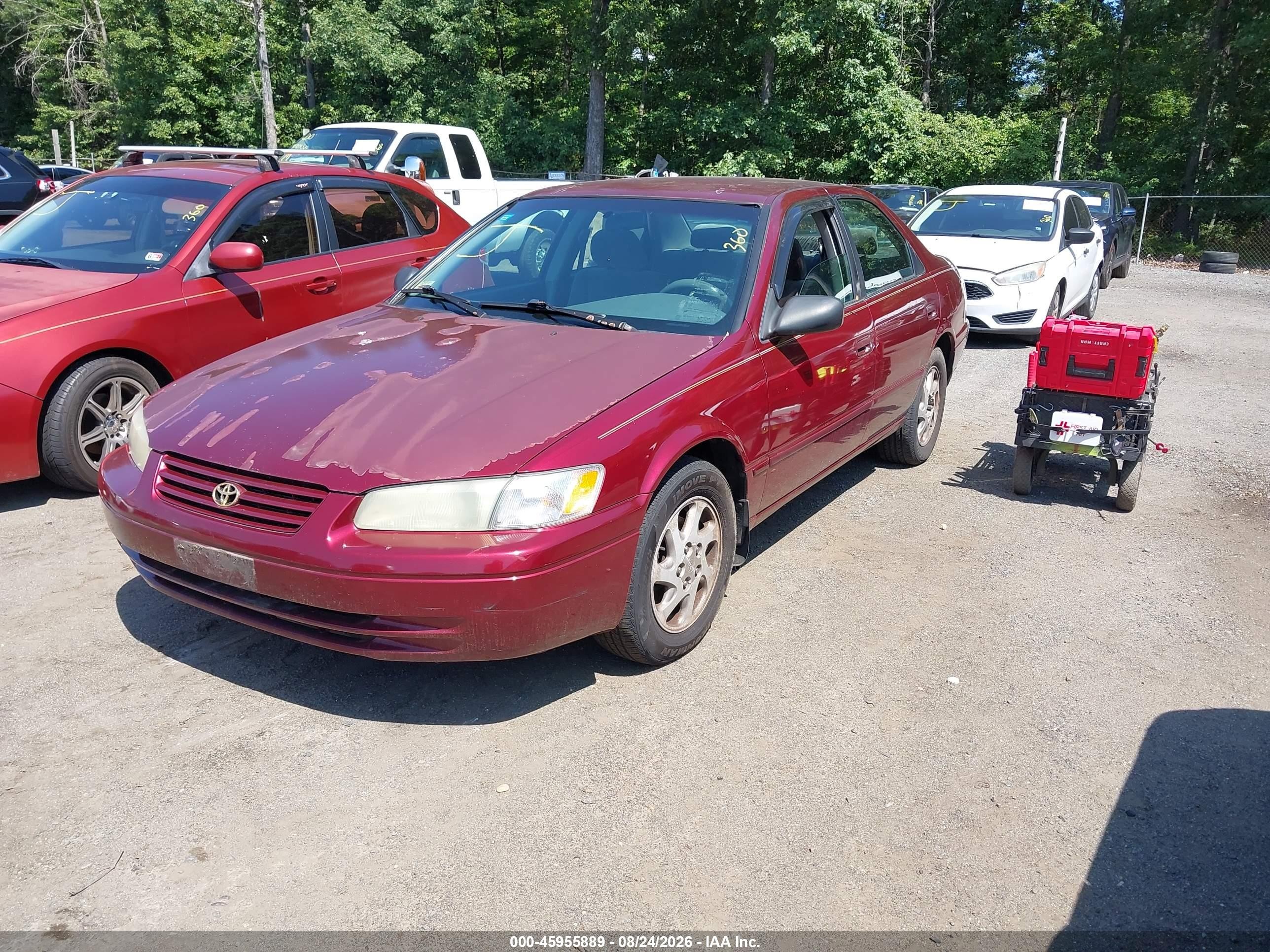 1999 Toyota Camry Le V6 Burgundy vin: JT2BF22K2X0186810