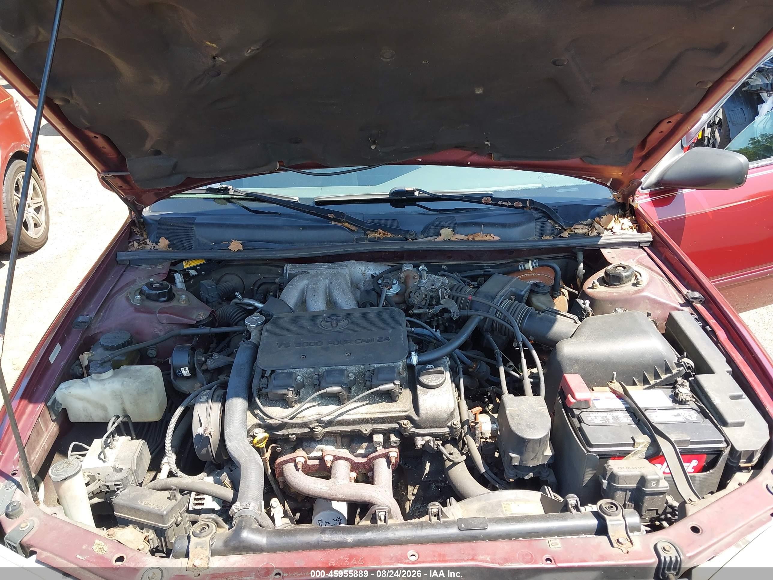 1999 Toyota Camry Le V6 Burgundy vin: JT2BF22K2X0186810