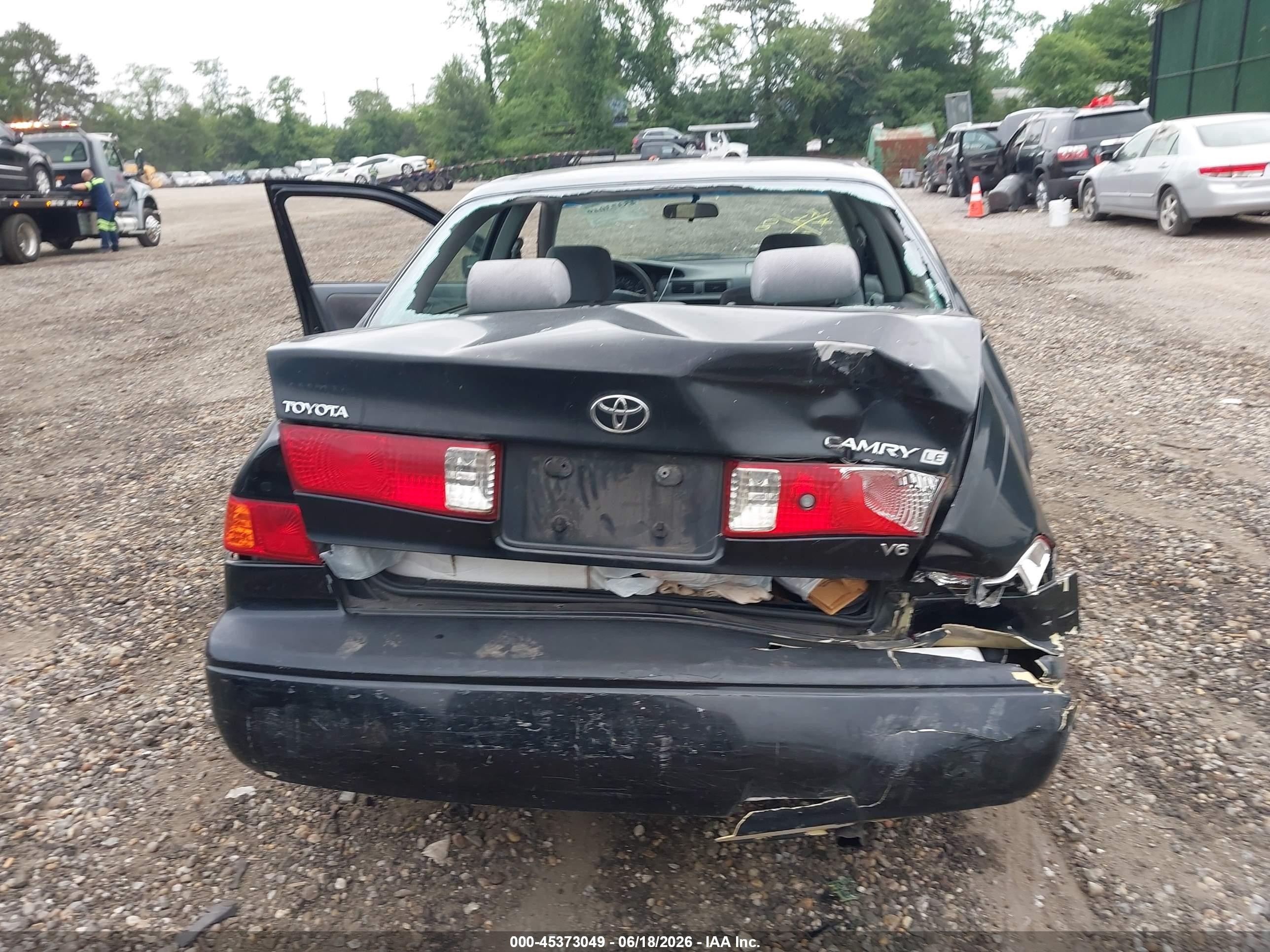 2001 Toyota Camry Le V6 Black vin: JT2BF22K310334664