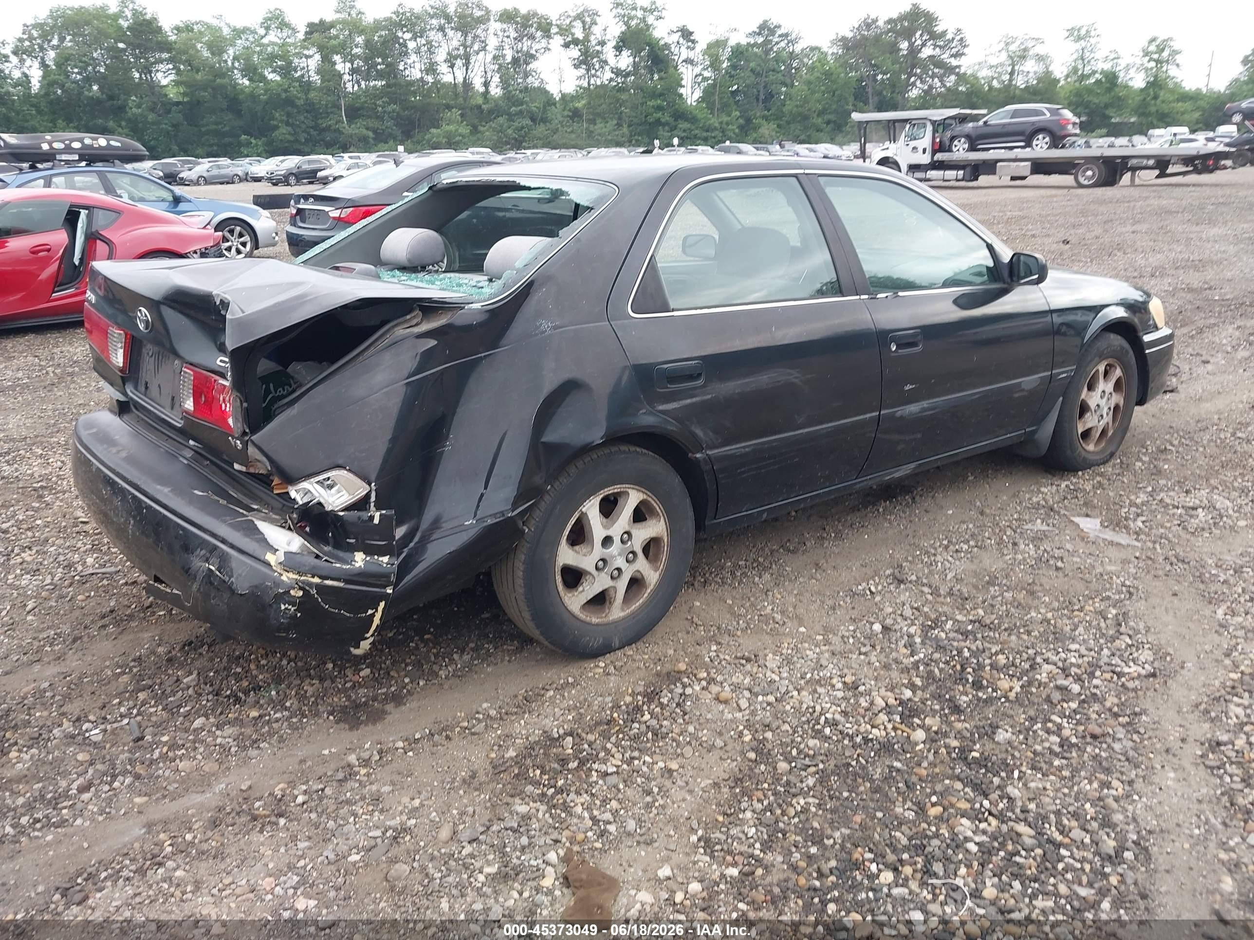 2001 Toyota Camry Le V6 Black vin: JT2BF22K310334664
