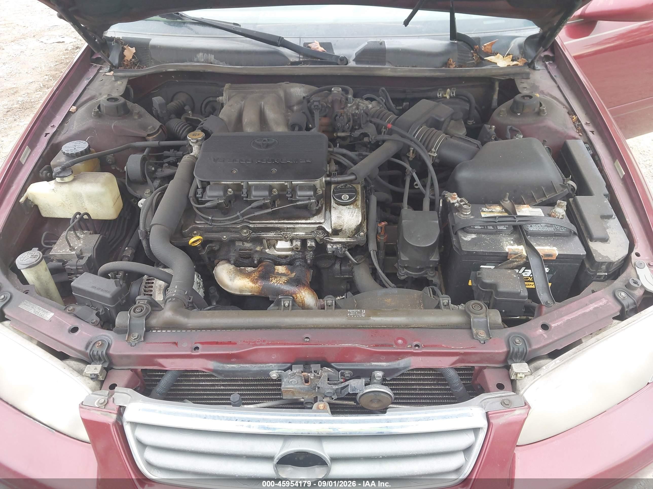 2000 Toyota Camry Le V6 Red vin: JT2BF22K4Y0243896