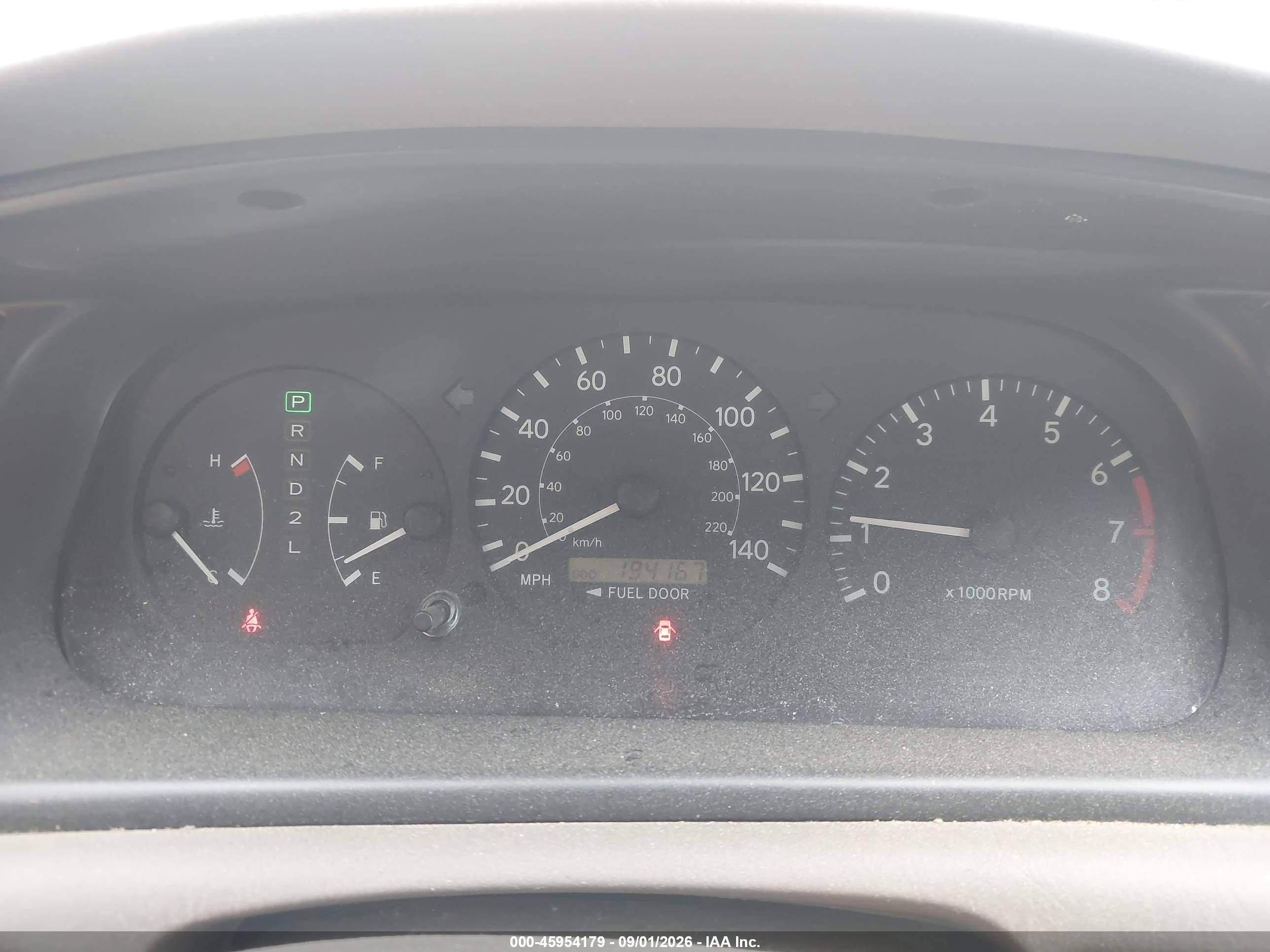 2000 Toyota Camry Le V6 Red vin: JT2BF22K4Y0243896