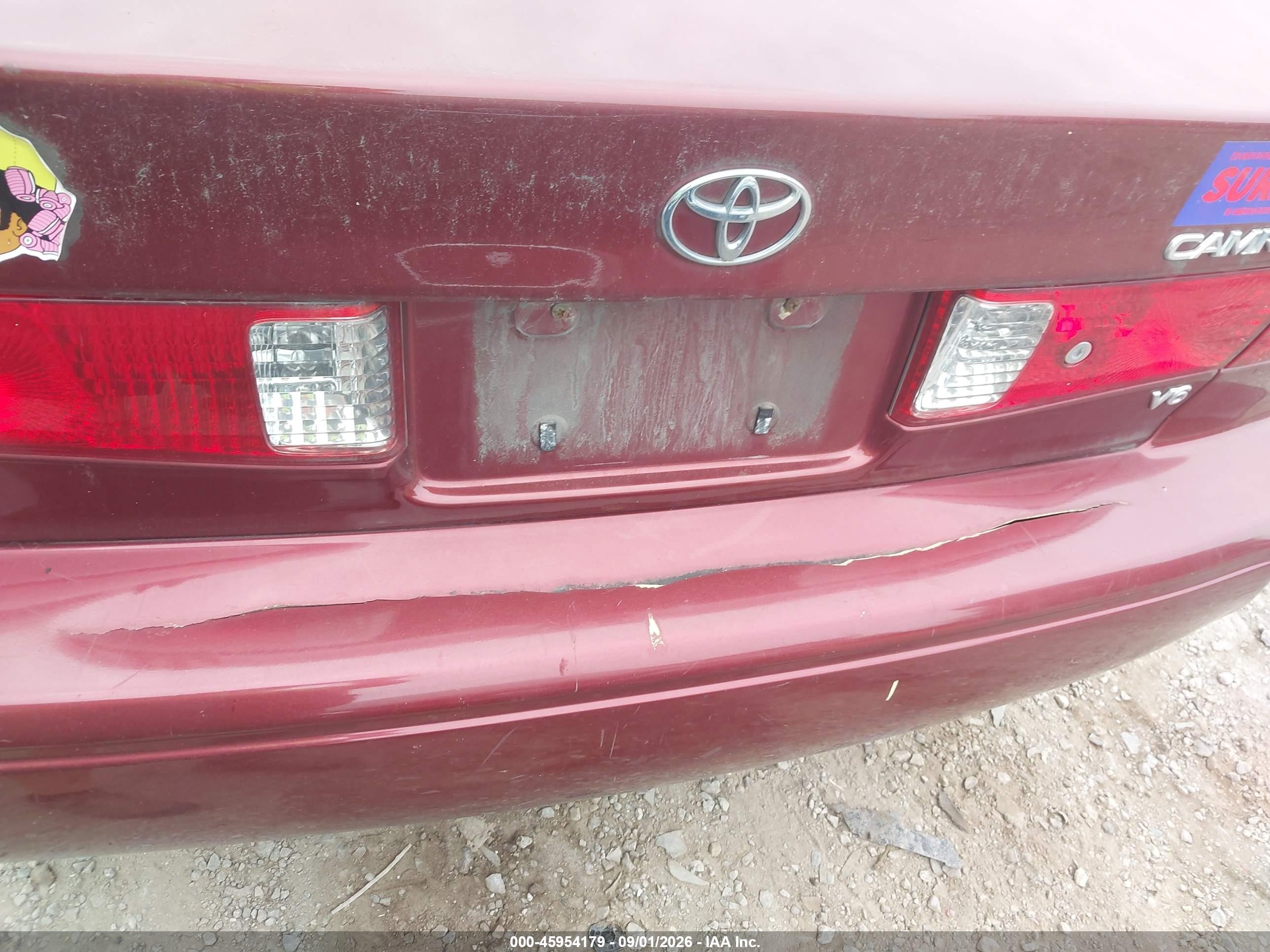 2000 Toyota Camry Le V6 Red vin: JT2BF22K4Y0243896