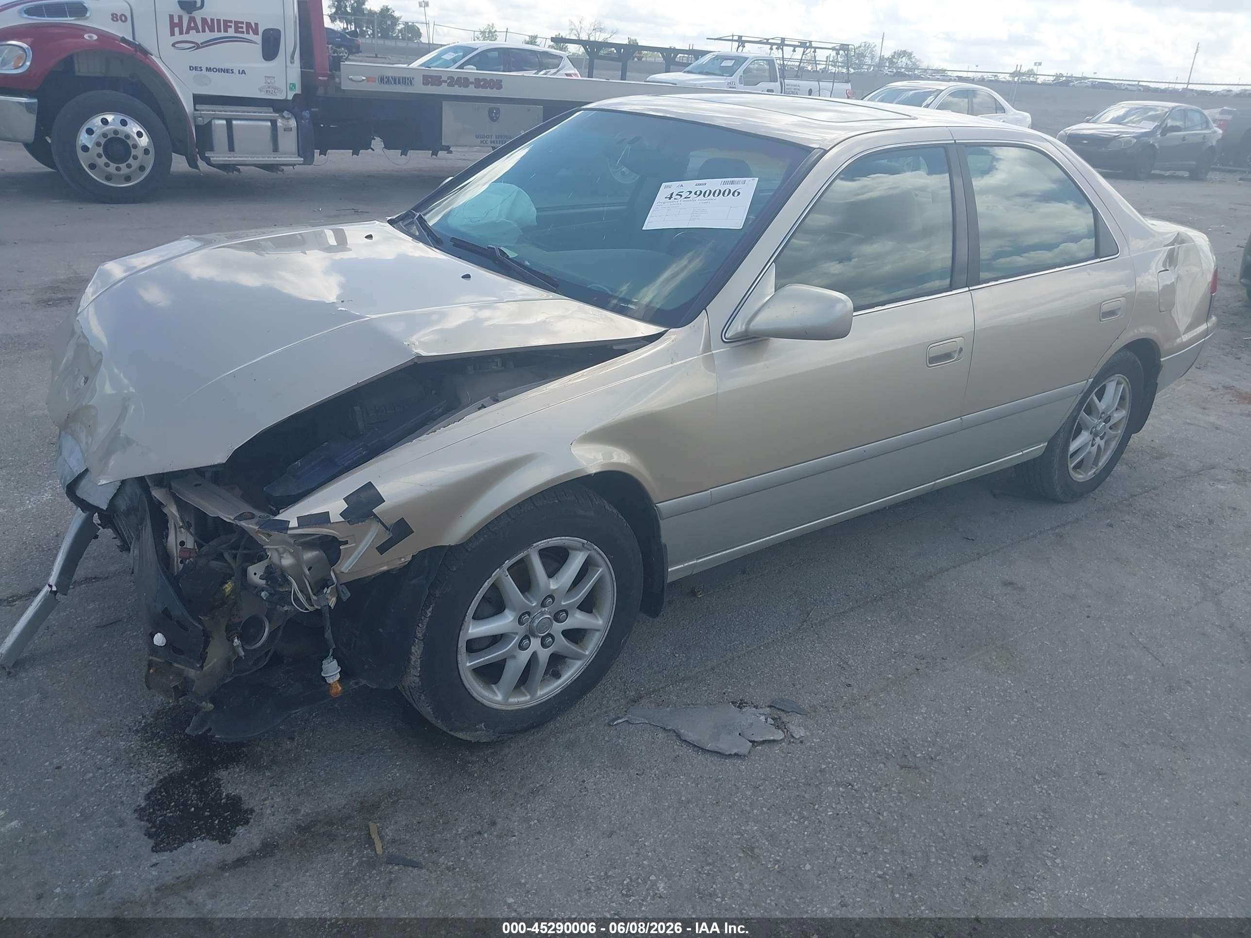 2001 Toyota Camry Le V6 Beige vin: JT2BF22K510314691