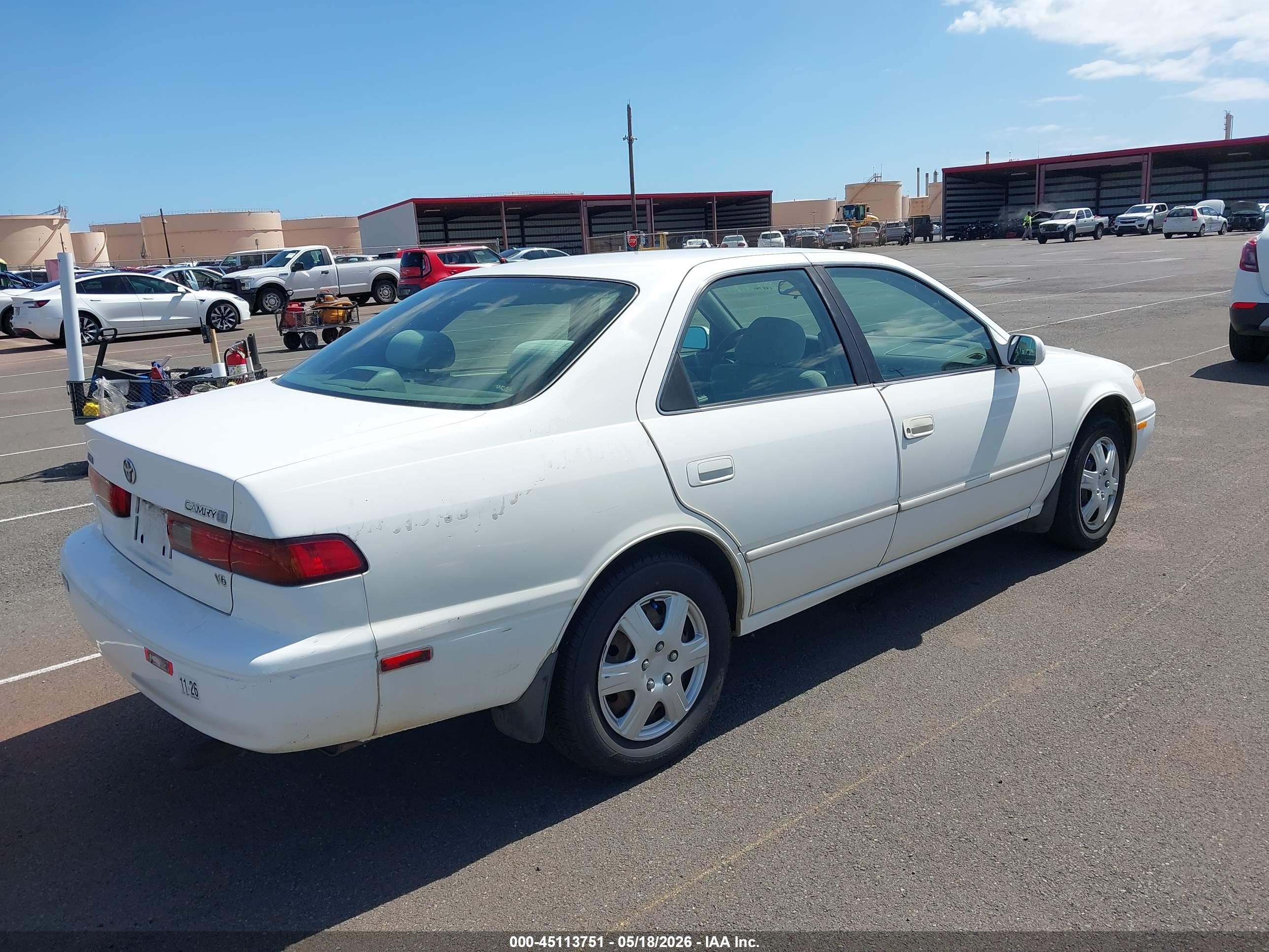 1997 Toyota Camry Le V6/xle V6 White vin: JT2BF22K8V0009661
