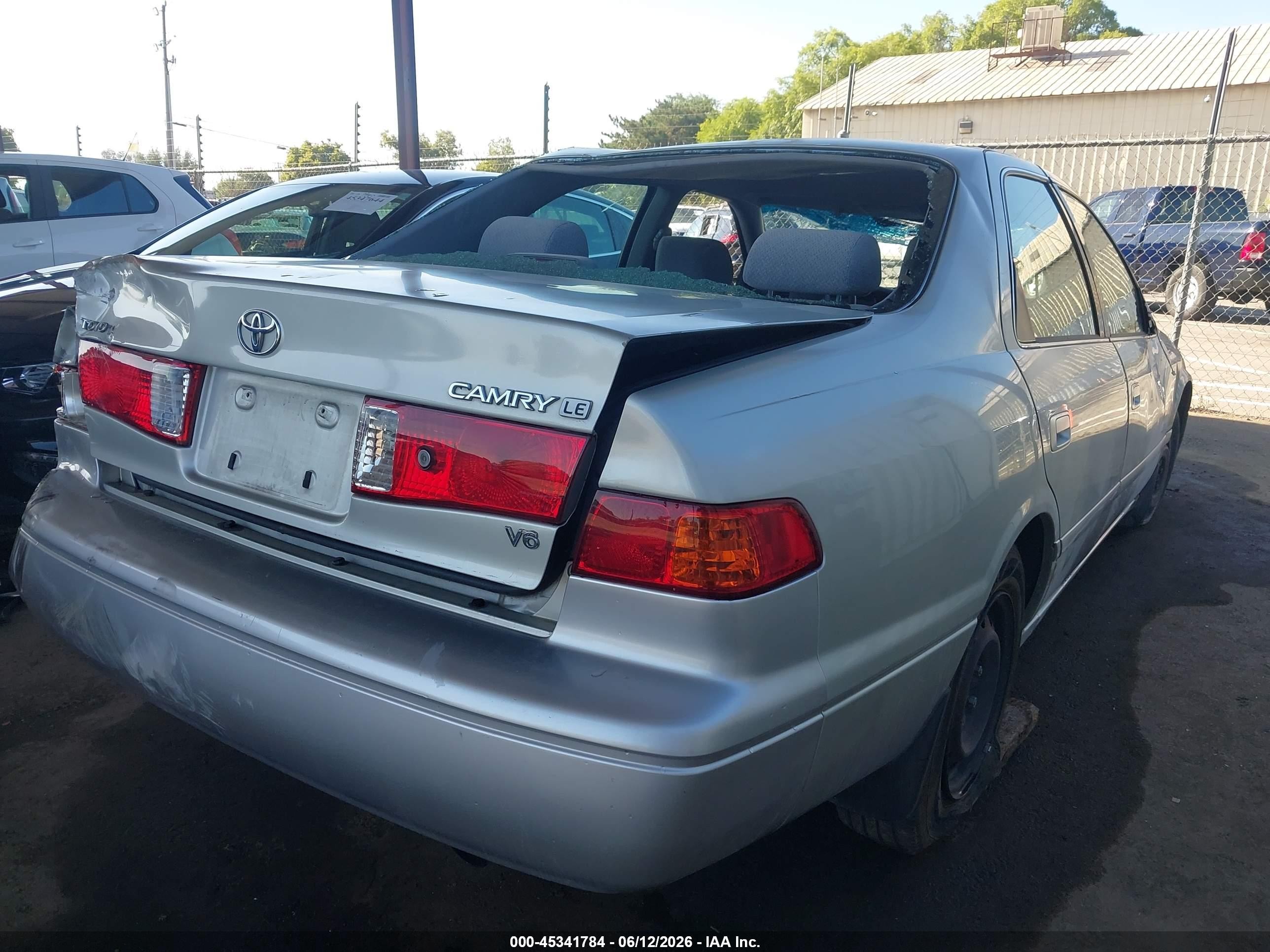 2001 Toyota Camry Le V6 Silver vin: JT2BF22KX10327338