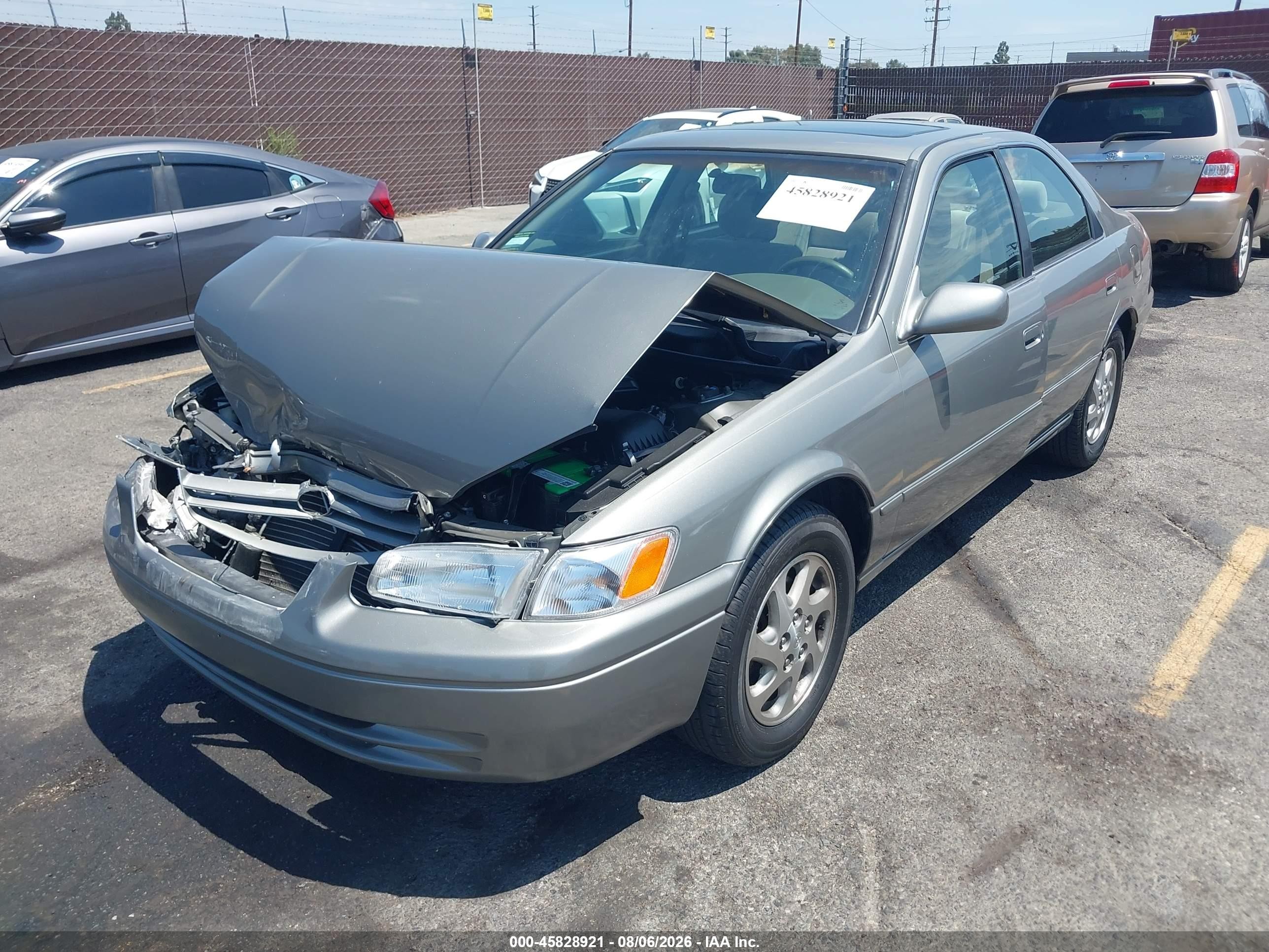 1999 Toyota Camry Le V6 Gray vin: JT2BF28K2X0201104
