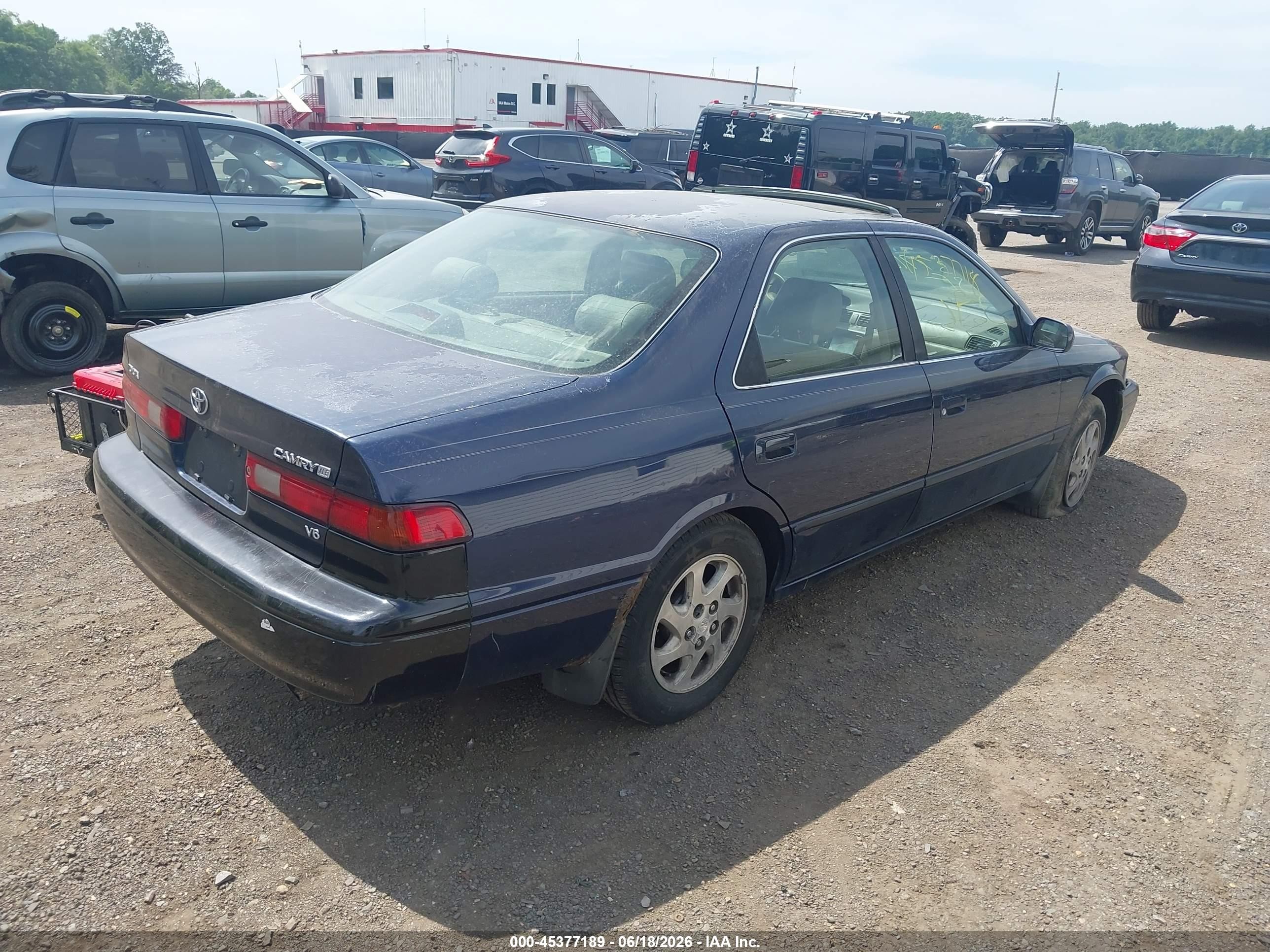 1998 Toyota Camry Xle V6 Dark Blue vin: JT2BF28K3W0094031