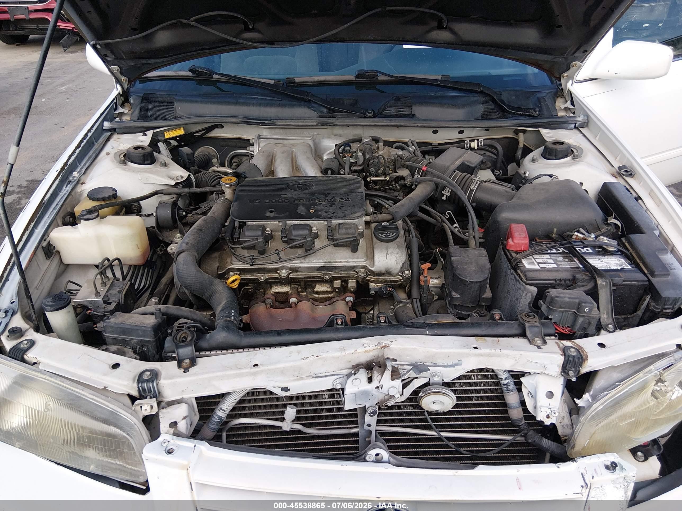 1999 Toyota Camry Le V6 White vin: JT2BF28K3X0203976